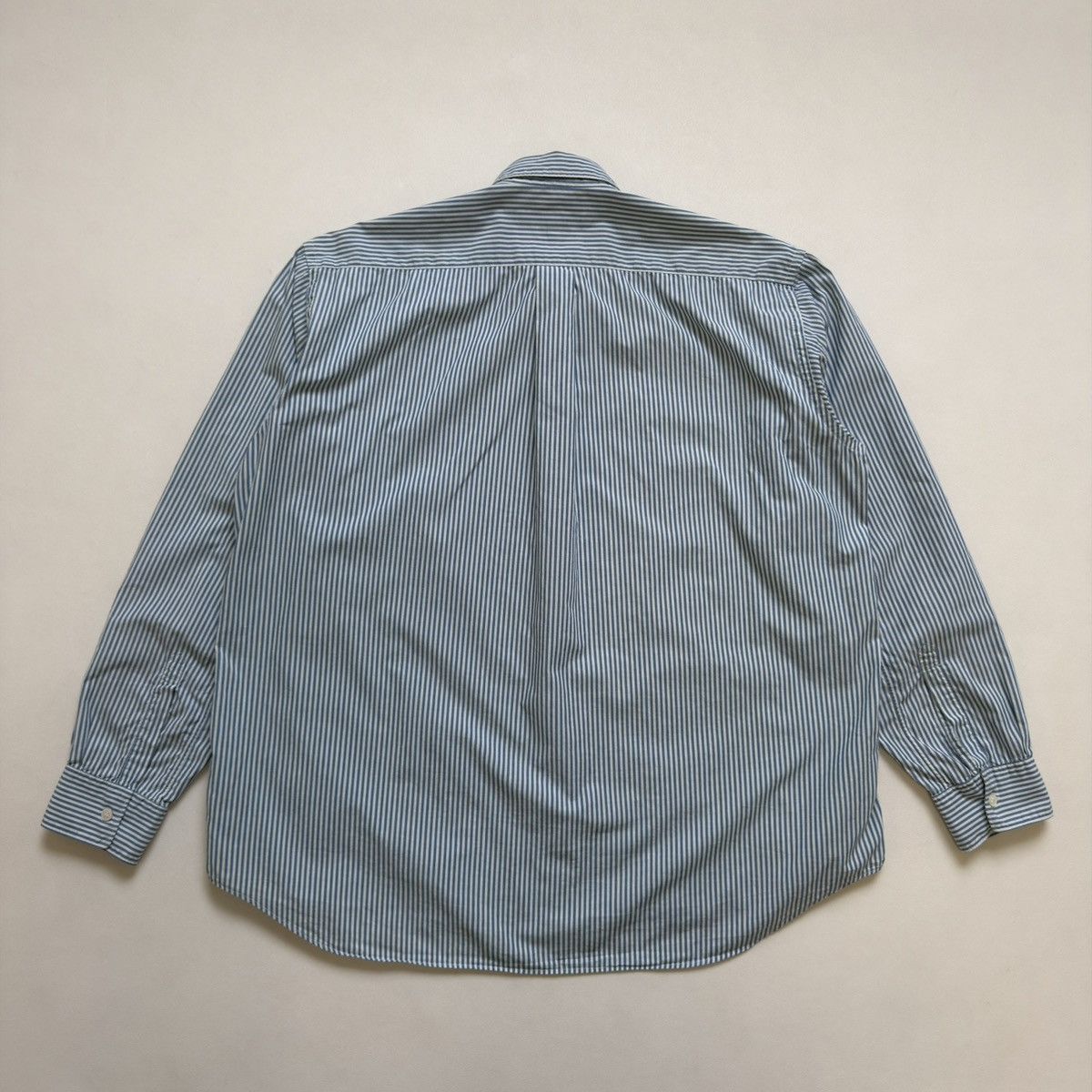 Comme des Garcons ‘Embroidered Stripe’ White/Blue Stripe Shirt Size US L / EU 52-54 / 3 - 14 Thumbnail