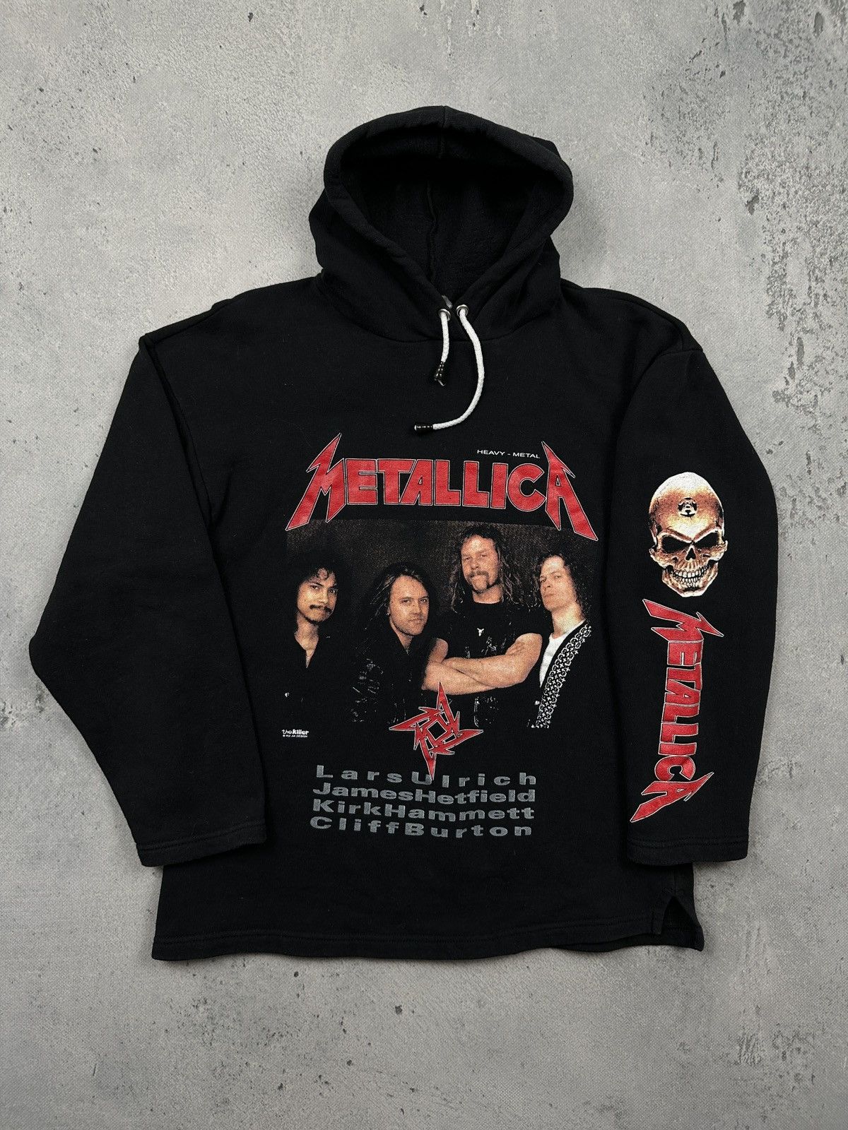 Band Tees Rare Vintage Metallica Band Hoodie Skull Over Print Black Size M / US 6-8 / IT 42-44 - 5 Thumbnail