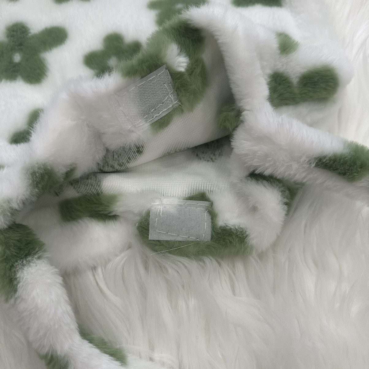 Other Green flower fluffy tote bag Size ONE SIZE - 3 Thumbnail