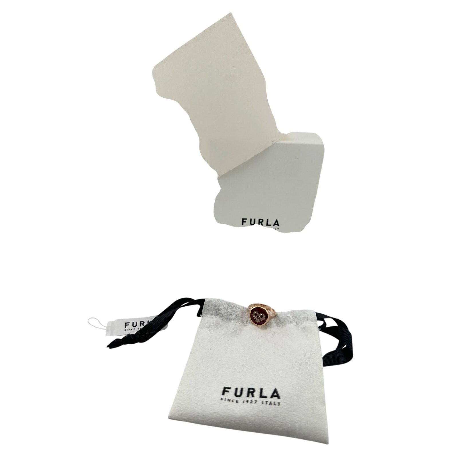 Furla Furla Heart Ring - Rose Gold Overlay with Crystal Heart Size ONE SIZE - 13 Thumbnail