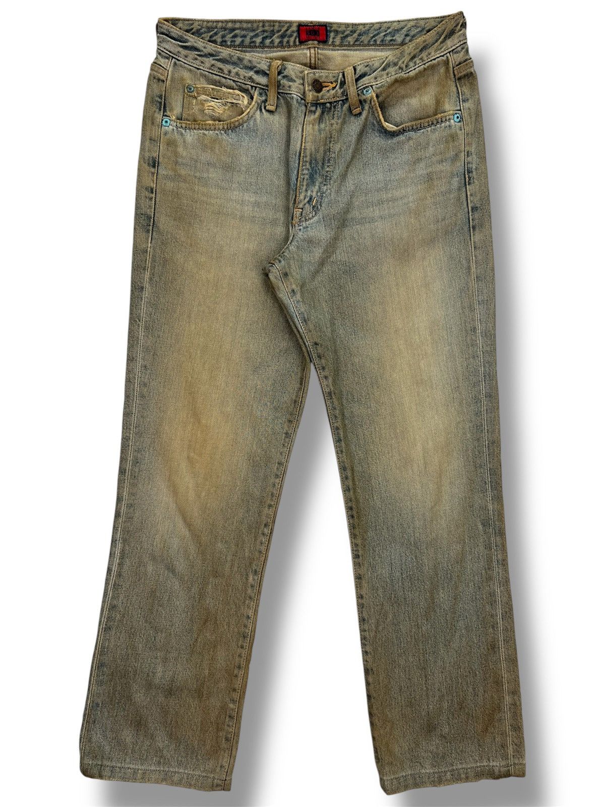 Edwin Edwin 503 Low Rise Dirty Distressed Jeans Size US 31 - 1 Thumbnail