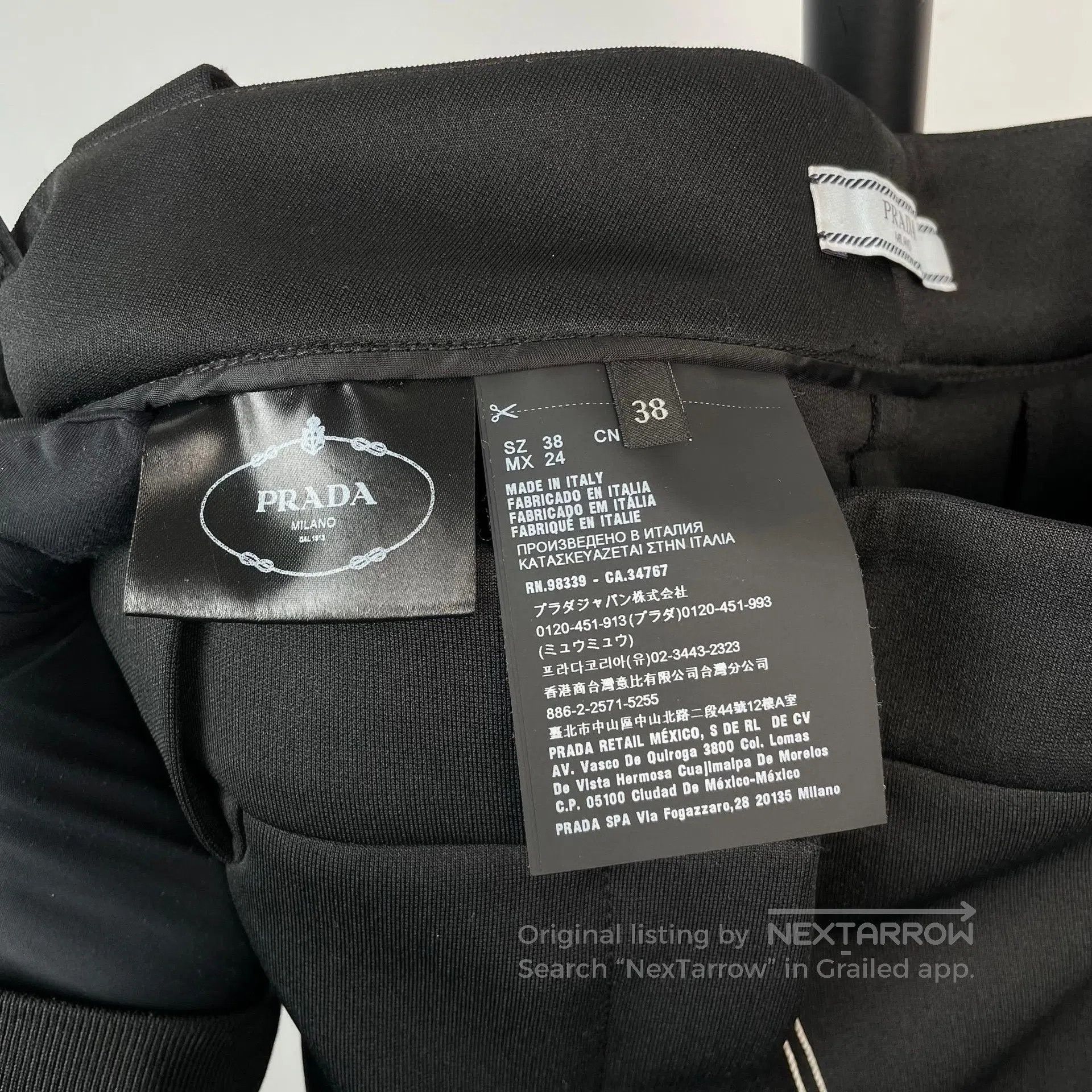 Other Prada Black Classic Triangular Logo Cycling Shorts| Size US 38 / EU 54 - 6 Thumbnail