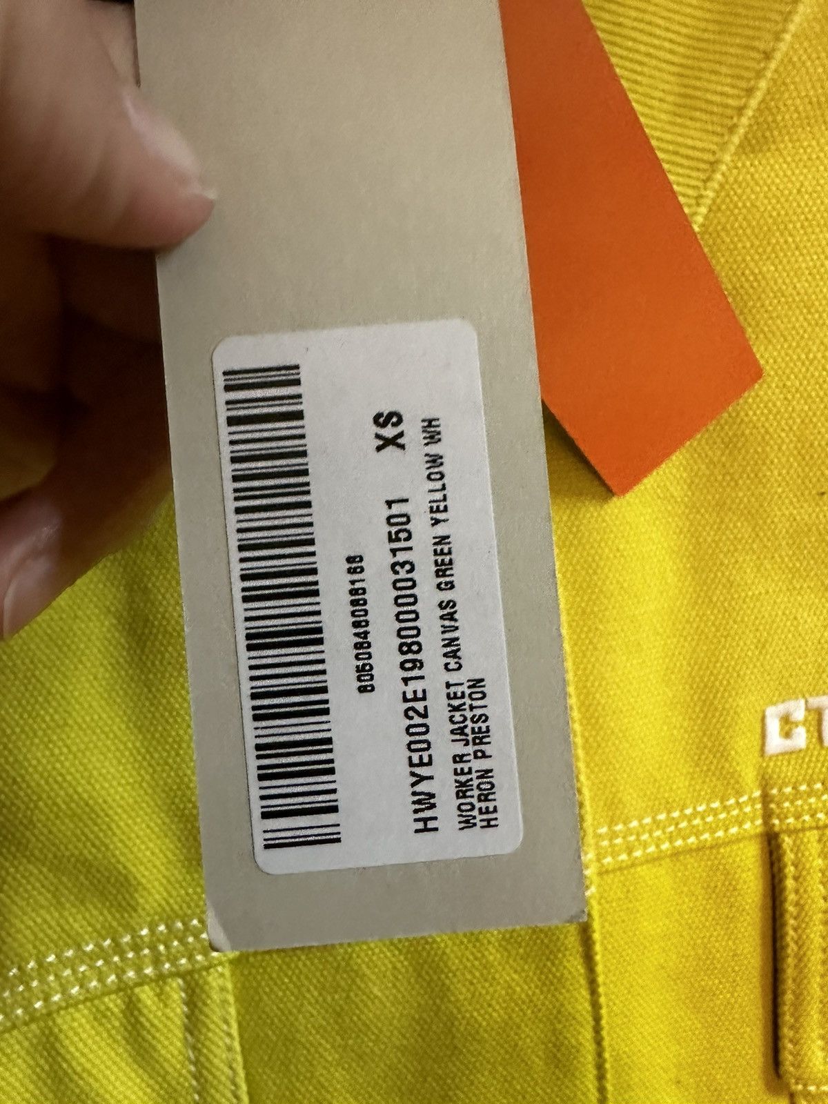 Heron Preston Heron Preston Utility Work Jacket Yellow Size XS Brand New Size US XS / EU 42 / 0 - 10 Thumbnail