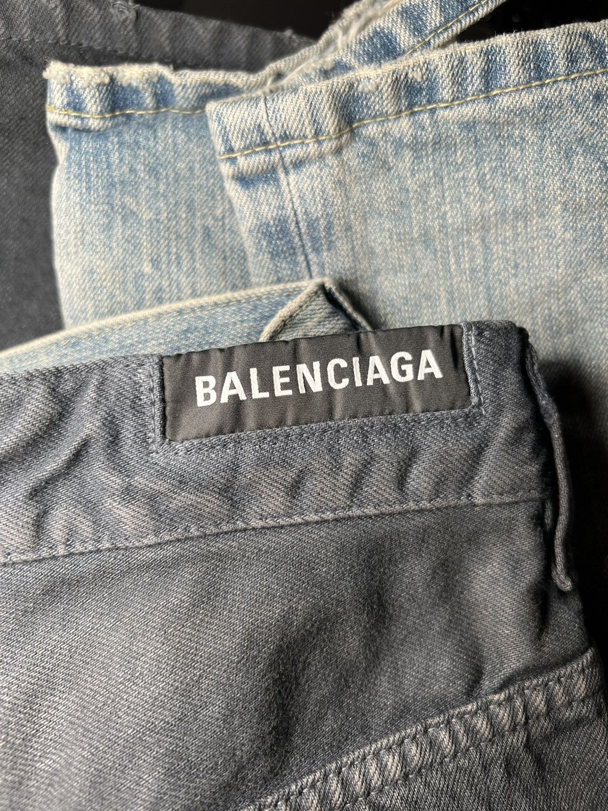 Balenciaga Balenciaga FW24 Blue Fifty Fifty Jeans Size US 30 / EU 46 - 7 Thumbnail