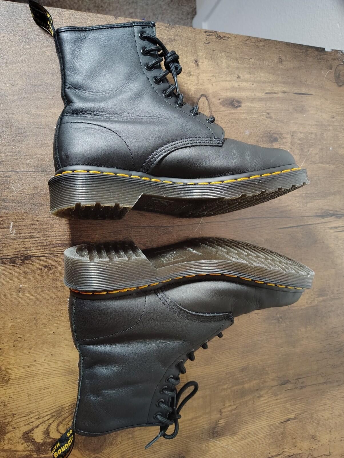 Dr. Martens Womens Dr. Marten's 1460 Vonda Chain II Black Combat Ankle 7 Size US 7 / IT 37 - 5 Thumbnail