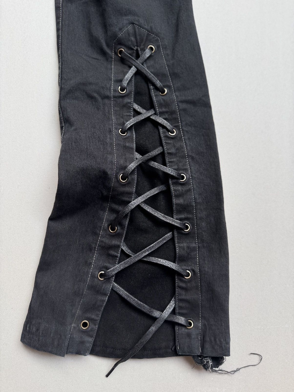 Tornado Mart lace up flare jeans Size US 29 - 4 Thumbnail