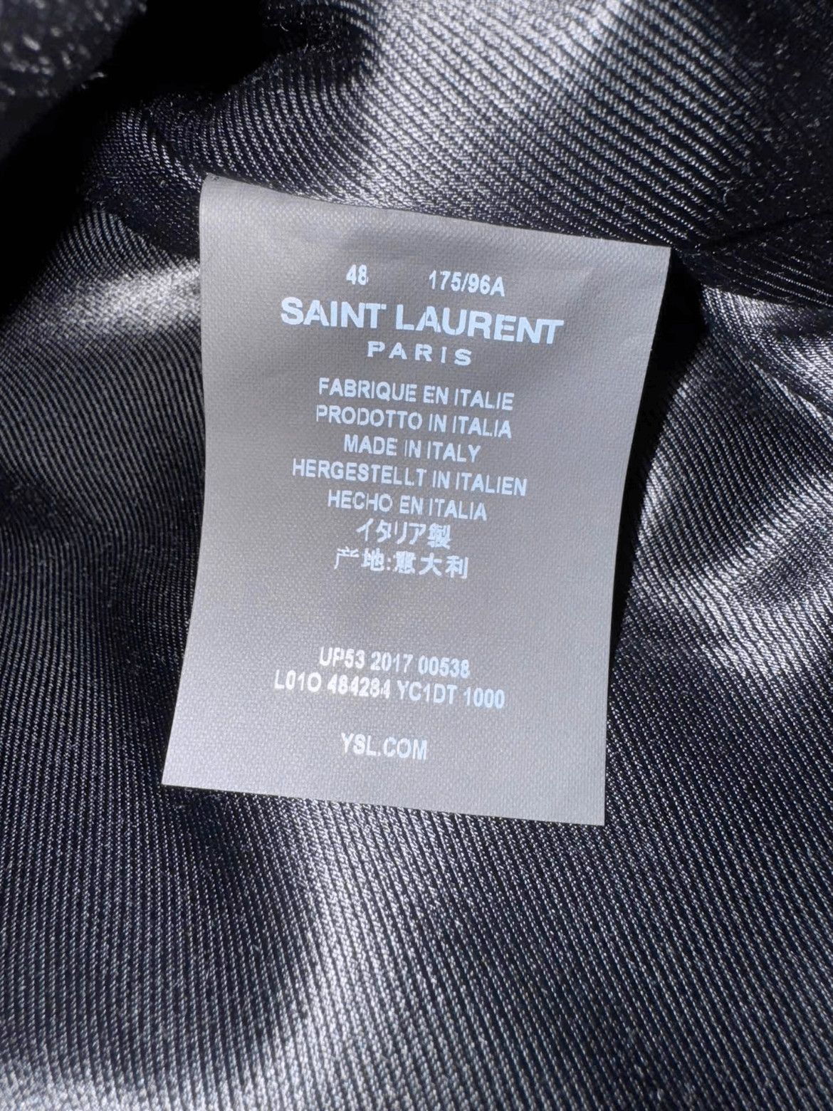 Saint Laurent Paris S 48 Saint Laurent Paris 17AW L01 Leather Jacket-2508 Size US M / EU 48-50 / 2 - 6 Thumbnail