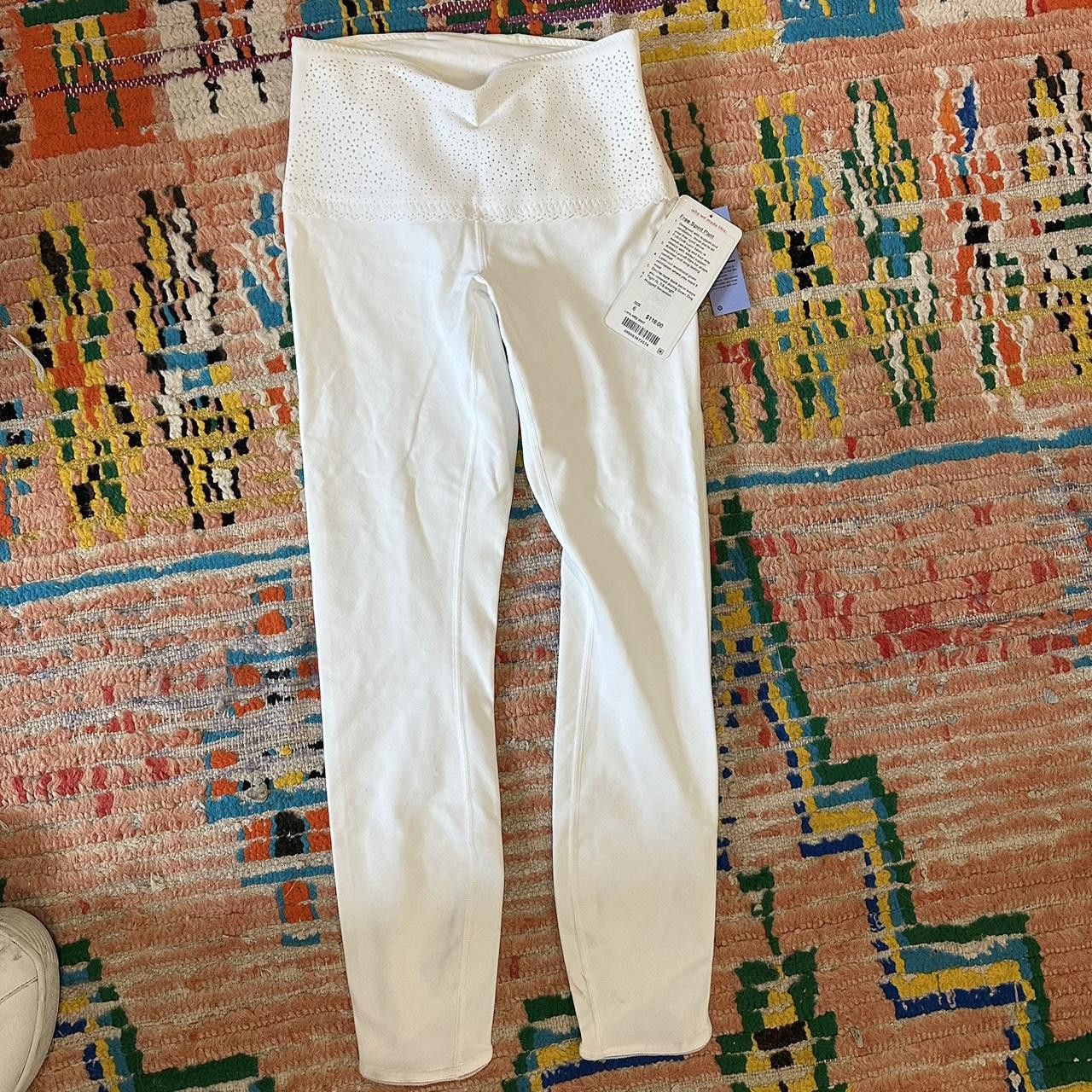 Lululemon Vintage Lululemon Women's White Leggings Size 28" / US 6 / IT 42 - 3 Thumbnail