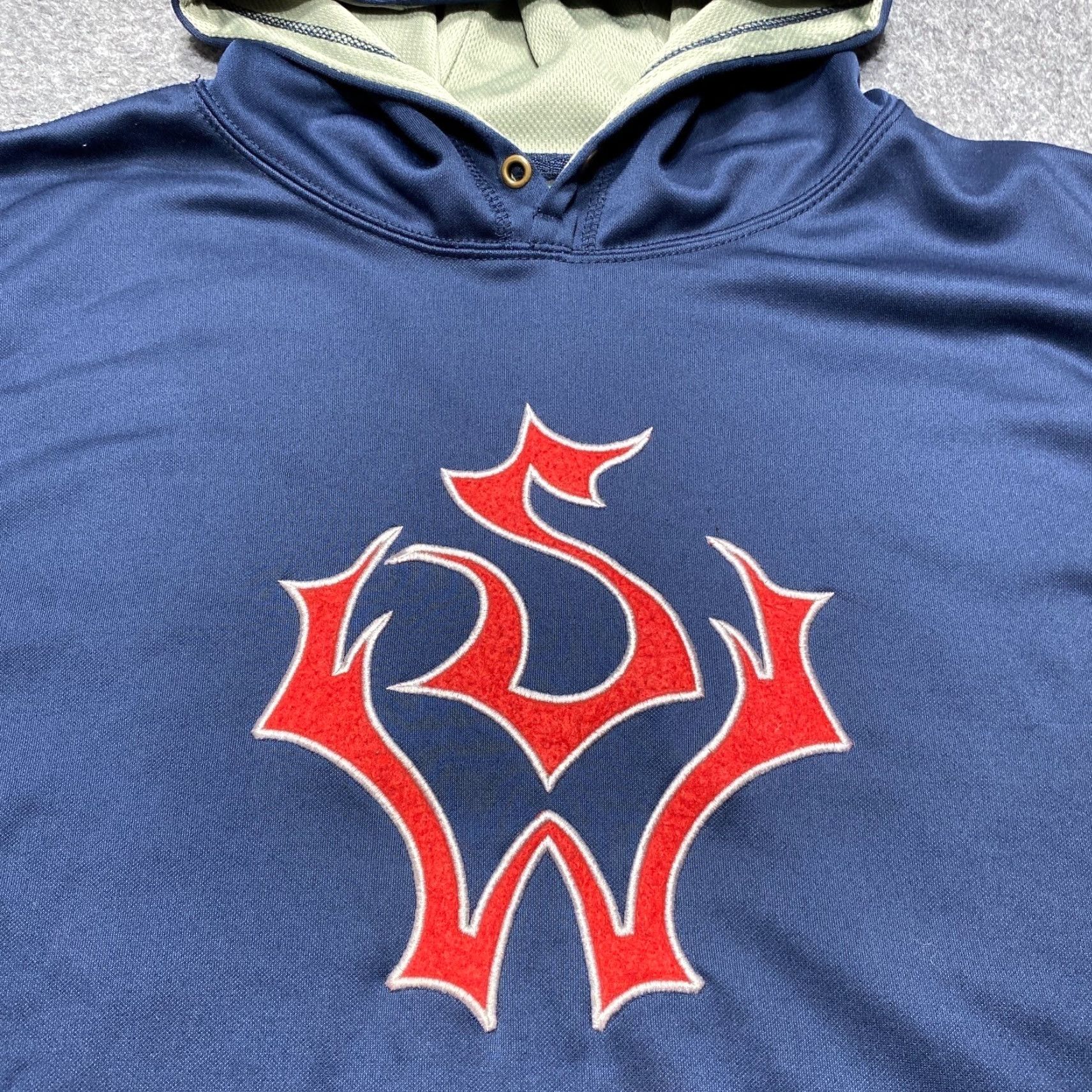 Warehouse Sportsmans Warehouse Hoodie Mens L Blue Pullover Sweatshirt Knit Logo Solid Outdoor Size US L / EU 52-54 / 3 - 2 Thumbnail