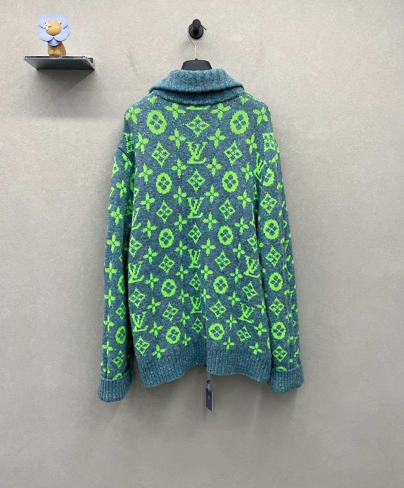 Louis Vuitton Louis Vuitton Year of the Tiger Limited Turquoise Cardigan Size US XXL / EU 58 / 5 - 2 Thumbnail