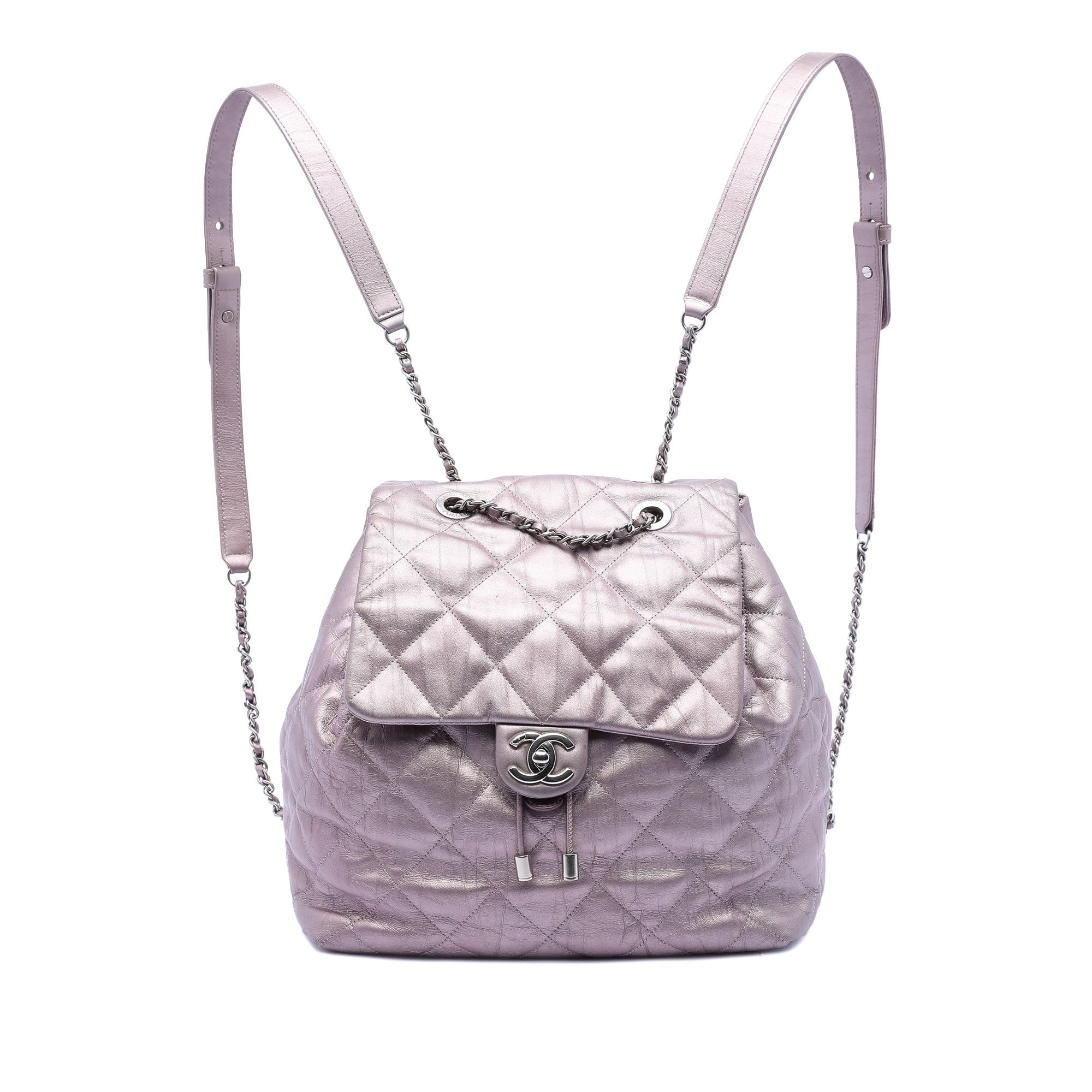Chanel Quilted Iridescent Calfskin Ground Control Flap Backpack Size ONE SIZE - 1 Thumbnail