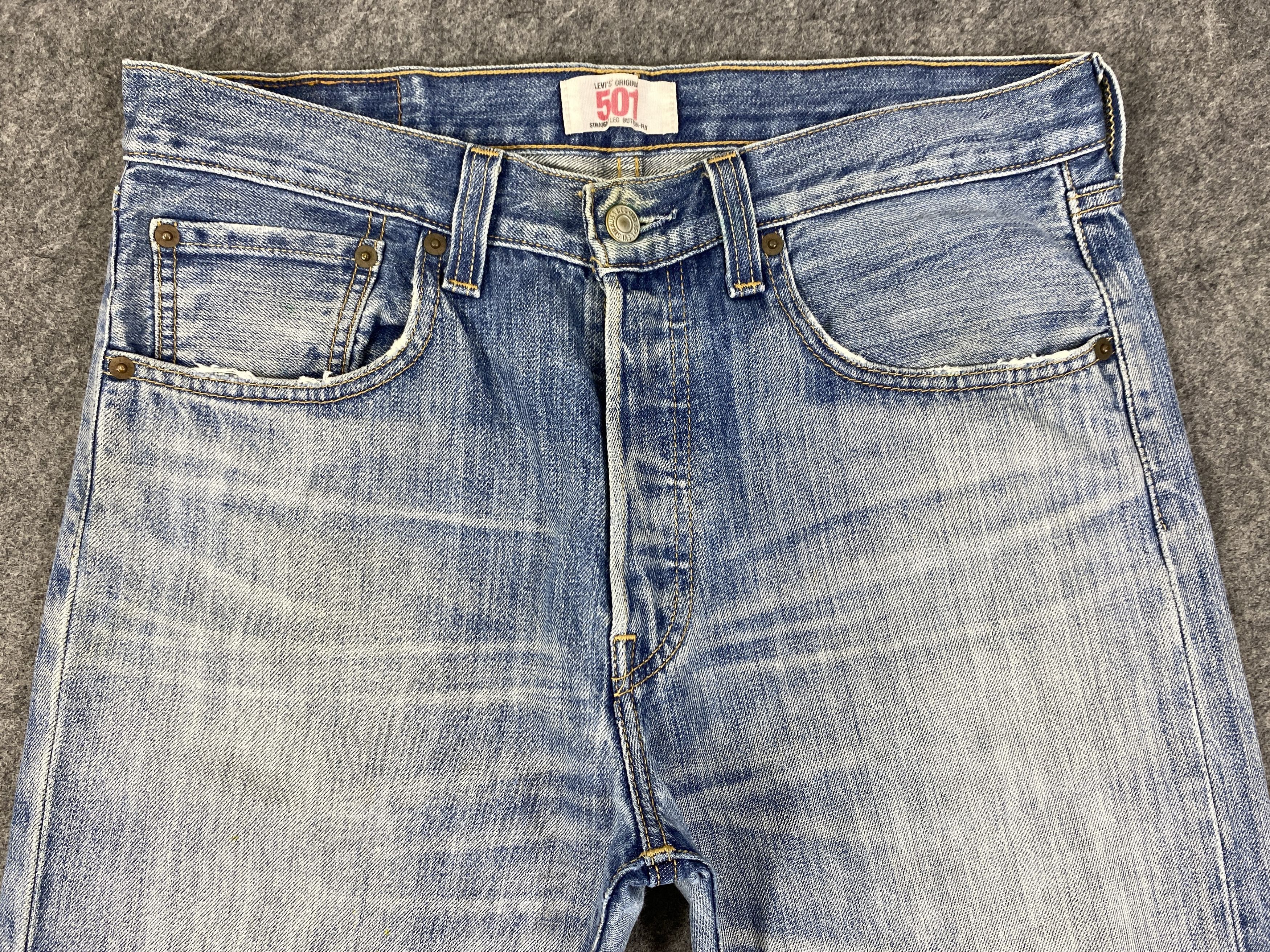 Hysteric Glamour Faded Blue Vintage Levis 501 Jeans 33x30- JN3104 Size US 33 - 3 Thumbnail