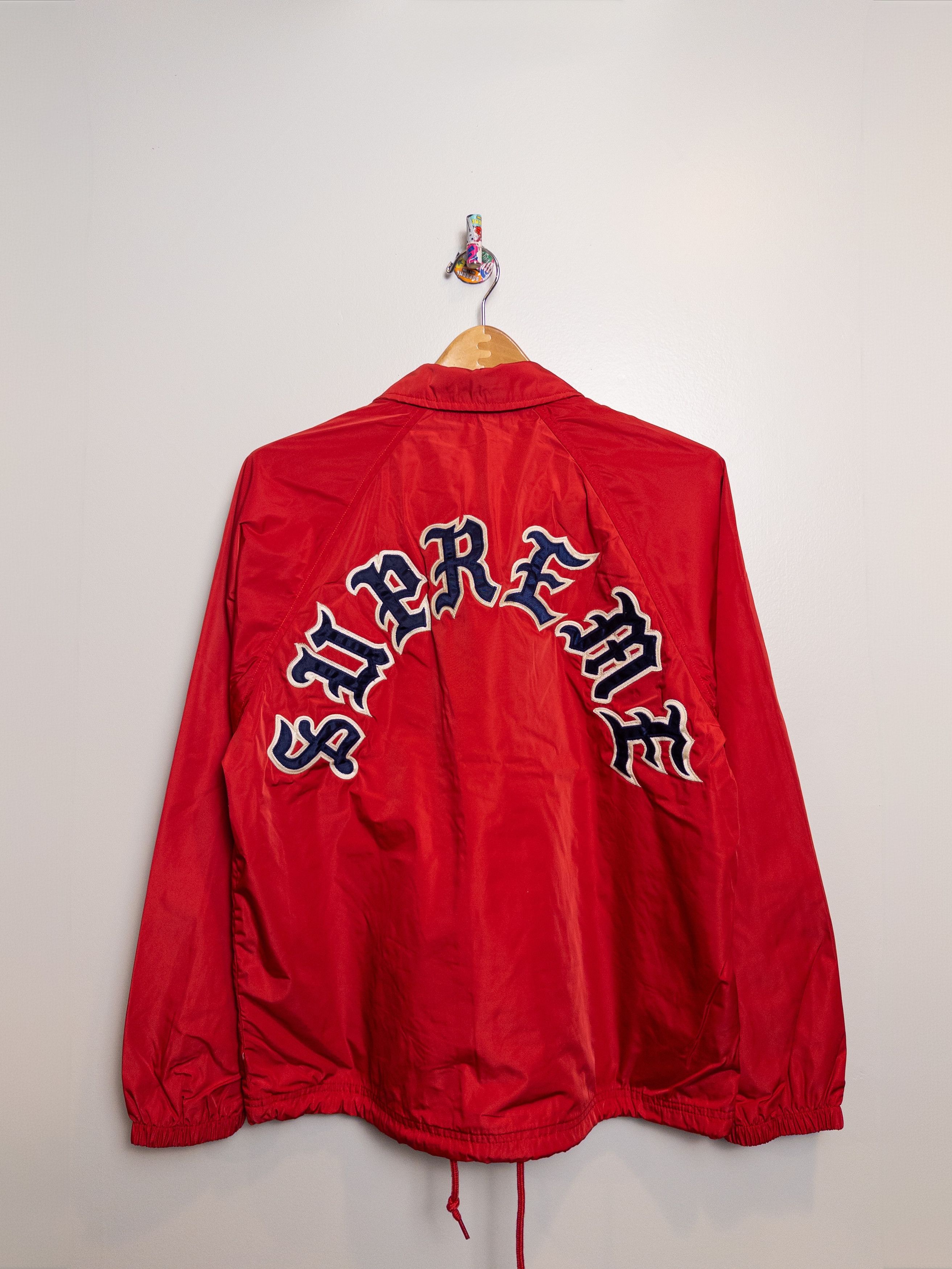 Supreme Supreme Old English Arc Coaches Jacket | Grailed