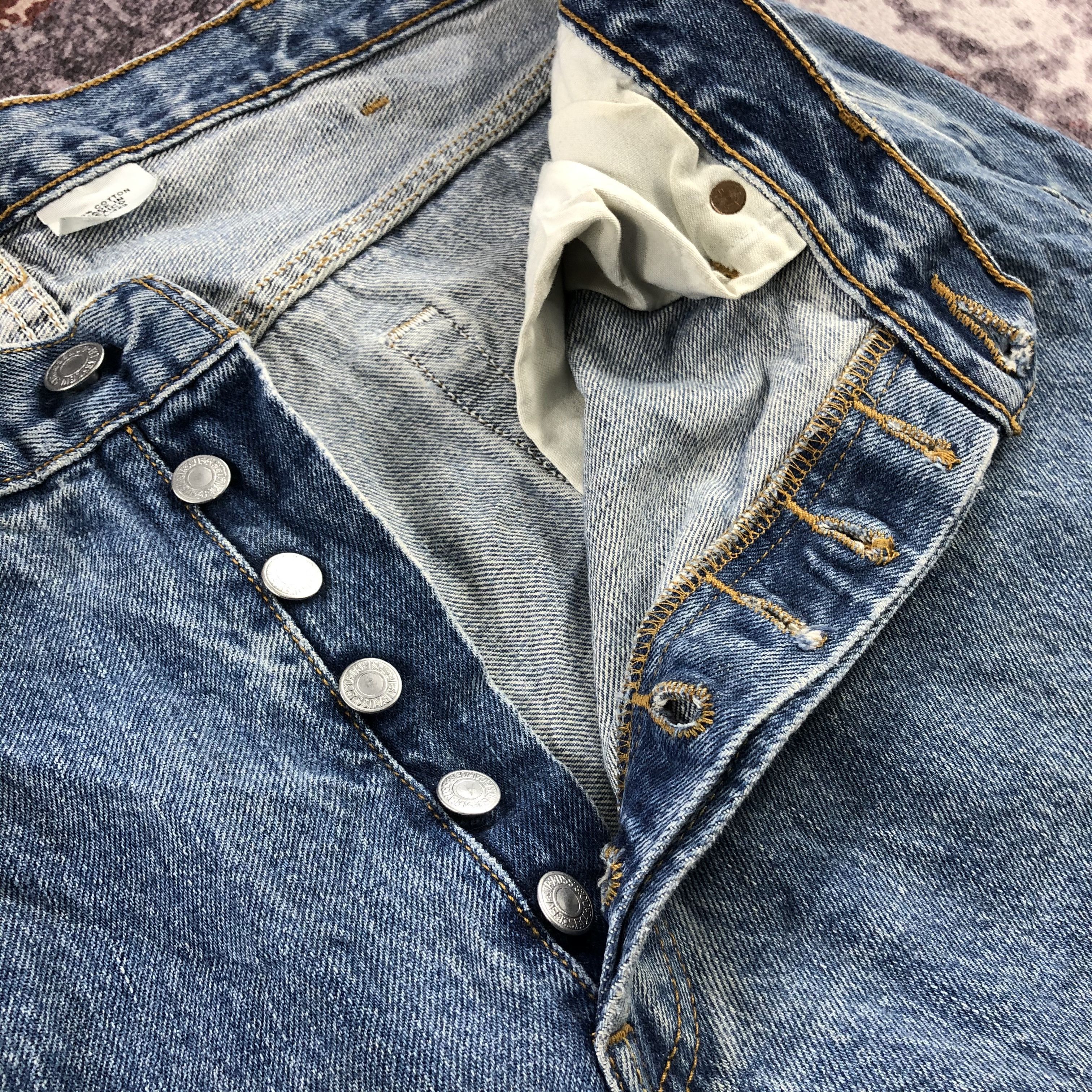 Levi's × Vintage Vintage 90s Blue Wash Levis 501 Jeans-JM2950 Size US 36 / EU 52 - 9 Thumbnail