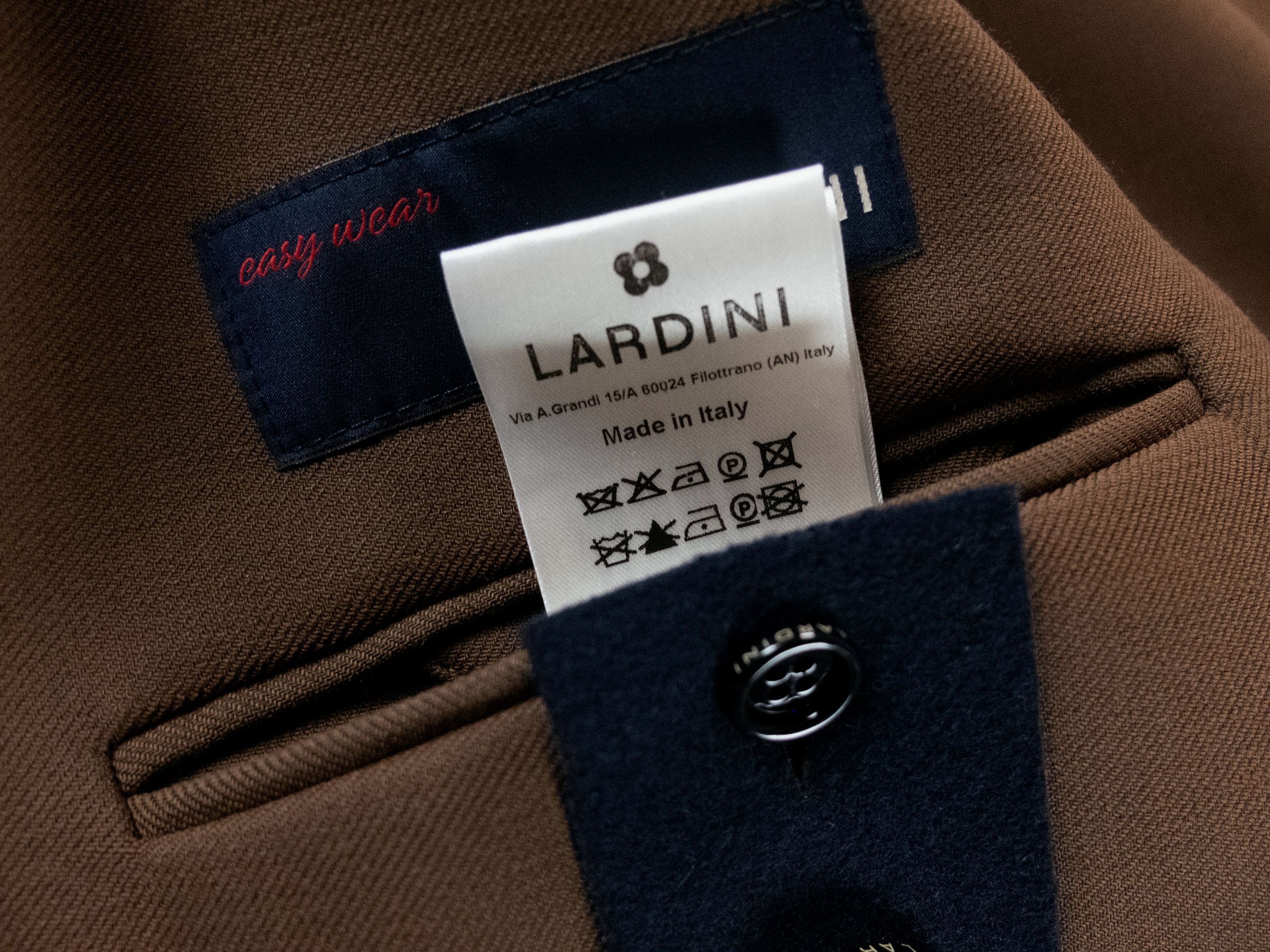 Lardini LARDINI easy wear brown wool overcoat Size 40 US / 50 IT Size US L / EU 52-54 / 3 - 19 Thumbnail