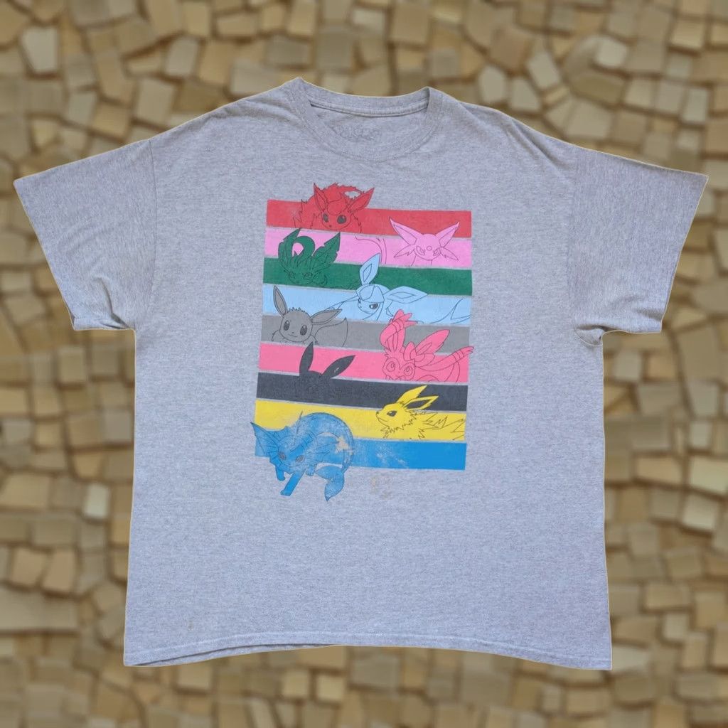 Etro VINTAGE POKEMON T-Shirt XL Gray Short Sleeve Crew Neck Graphic Print Squirtle Retro 2010-2019 Mens Size US XL / EU 56 / 4 - 1 Thumbnail