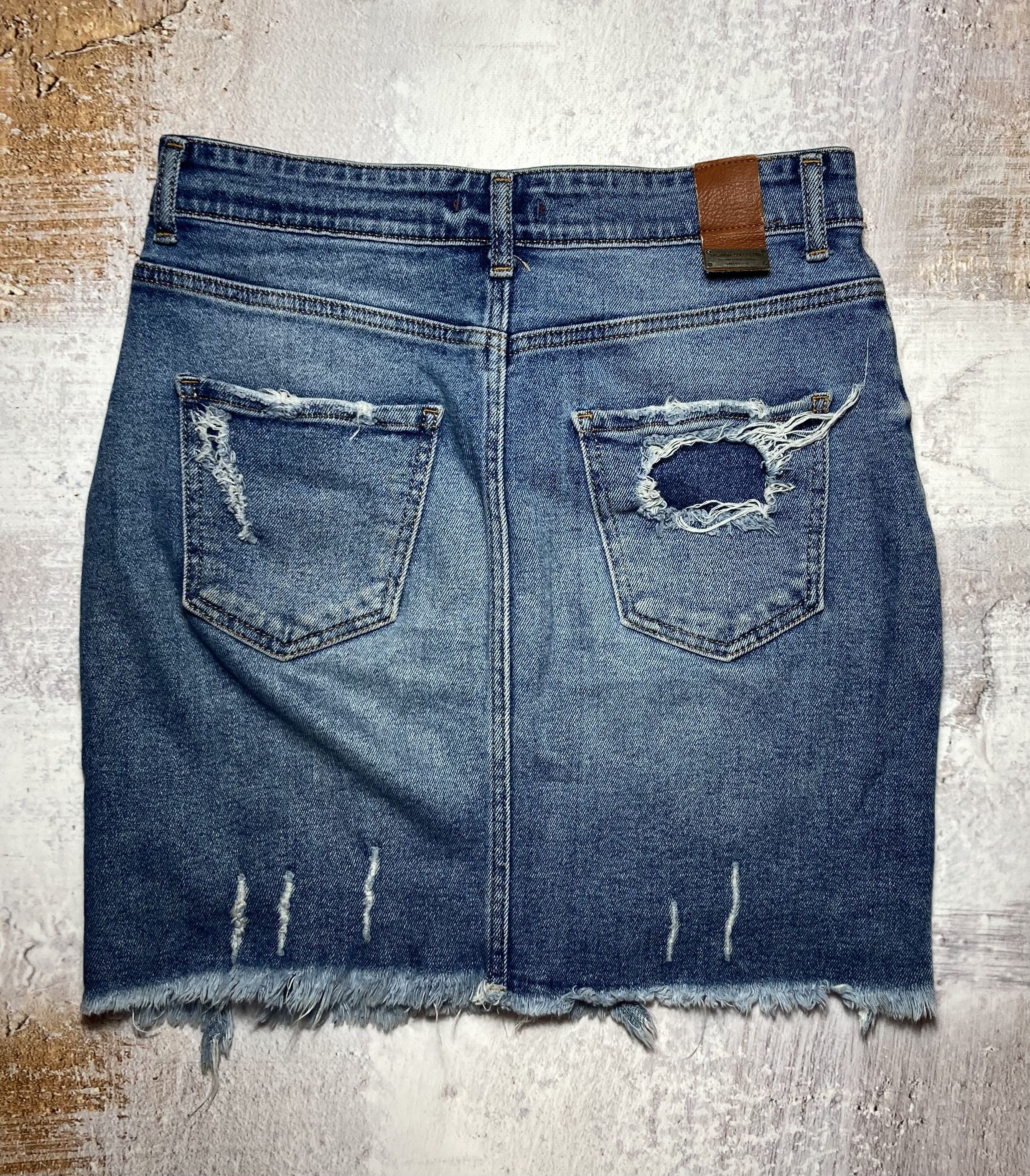 Japanese Brand Vintage Jeans Skirt Women's Size 29 Size 29" - 7 Thumbnail