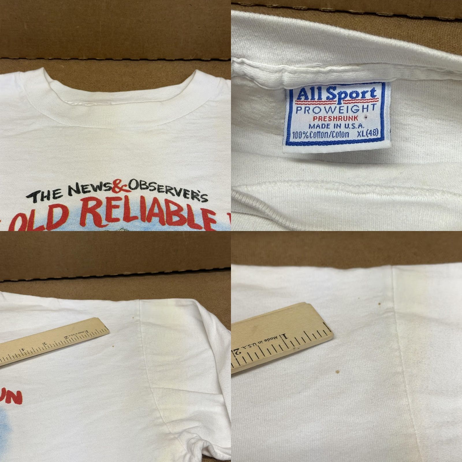 Vintage VINTAGE All Sport Shirt Mens XL White Long Sleeve 1996 Old Reliable Run 90s Crew Neck"} Size US XL / EU 56 / 4 - 8 Thumbnail
