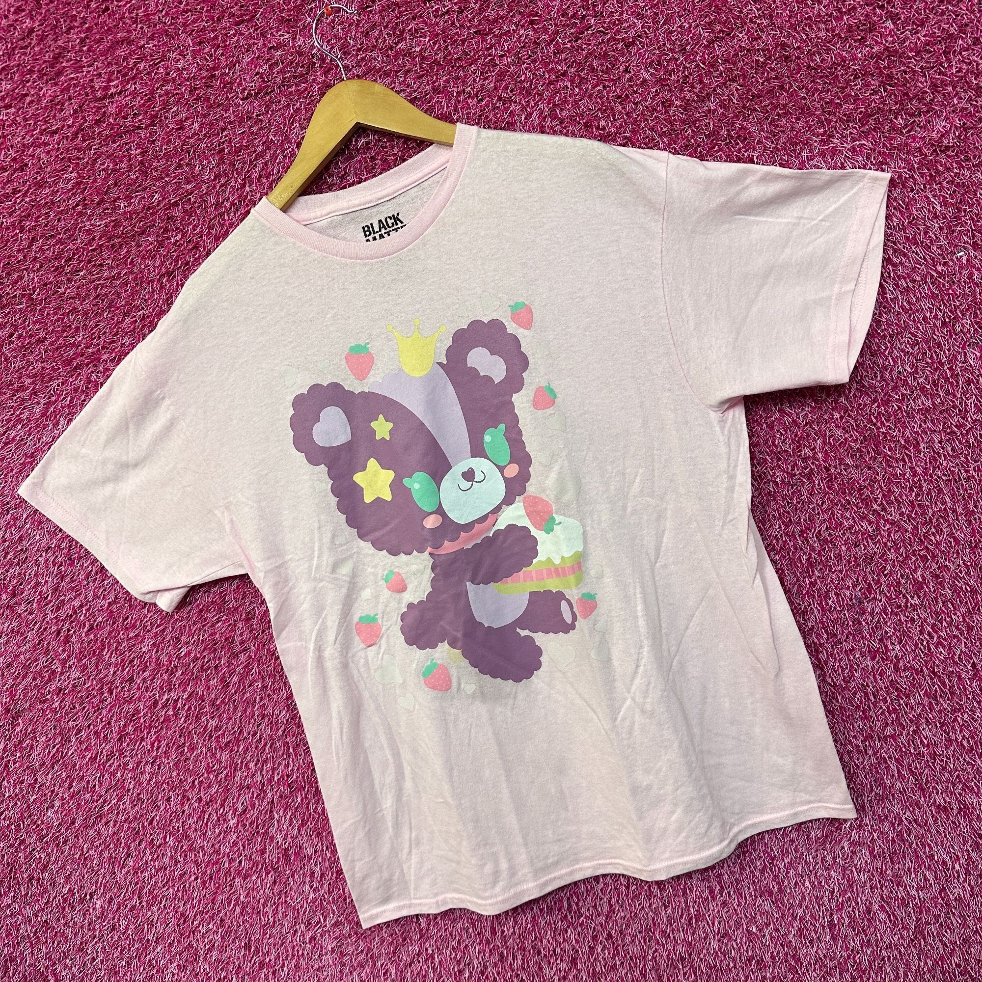 Other Kawaii Queen Teddy Strawberry Shortcake Black Matter Tee L Size L / US 10 / IT 46 - 3 Thumbnail