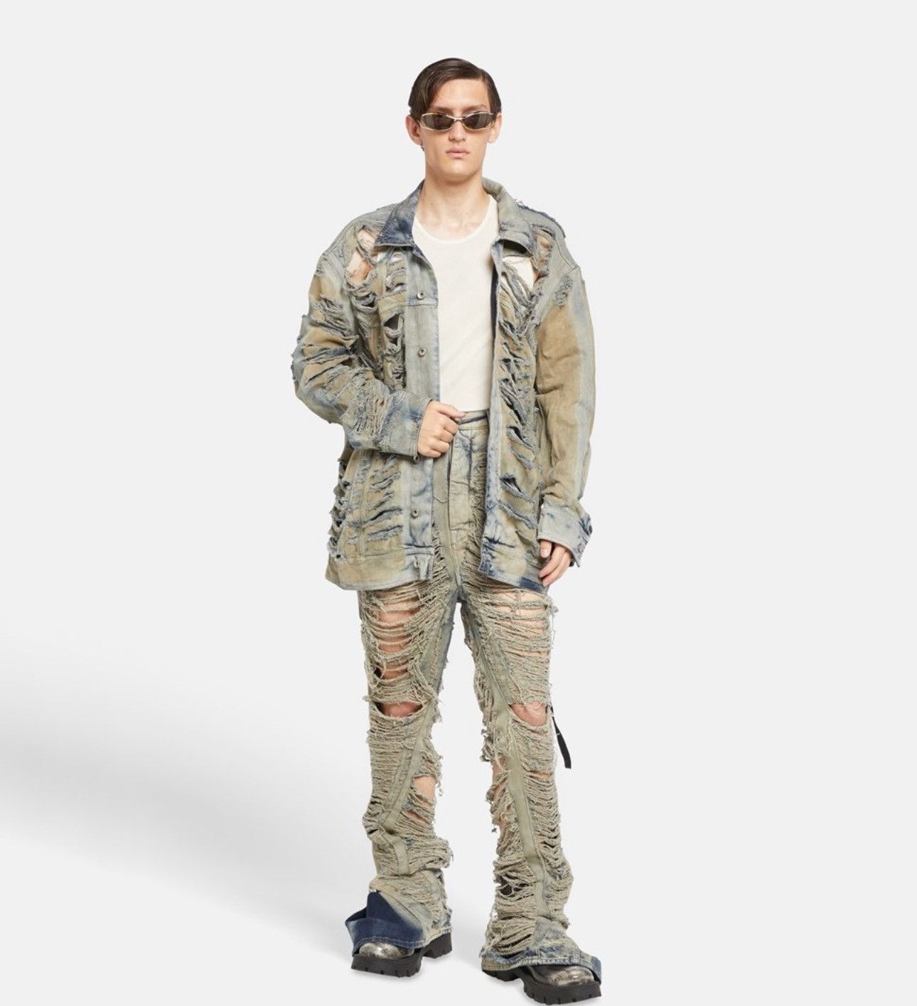 Rick Owens × Rick Owens Drkshdw Rick owen’s jumbo worker denim jacket Size US M / EU 48-50 / 2 - 5 Thumbnail