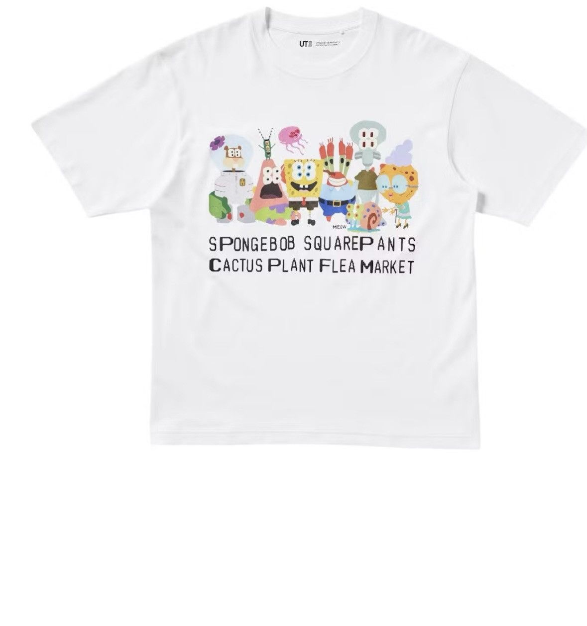 Cactus Plant Flea Market Uniqlo x CPFM Spongebob Squarepants UT Graphic T-Shirt white Size US S / EU 44-46 / 1 - 1 Thumbnail