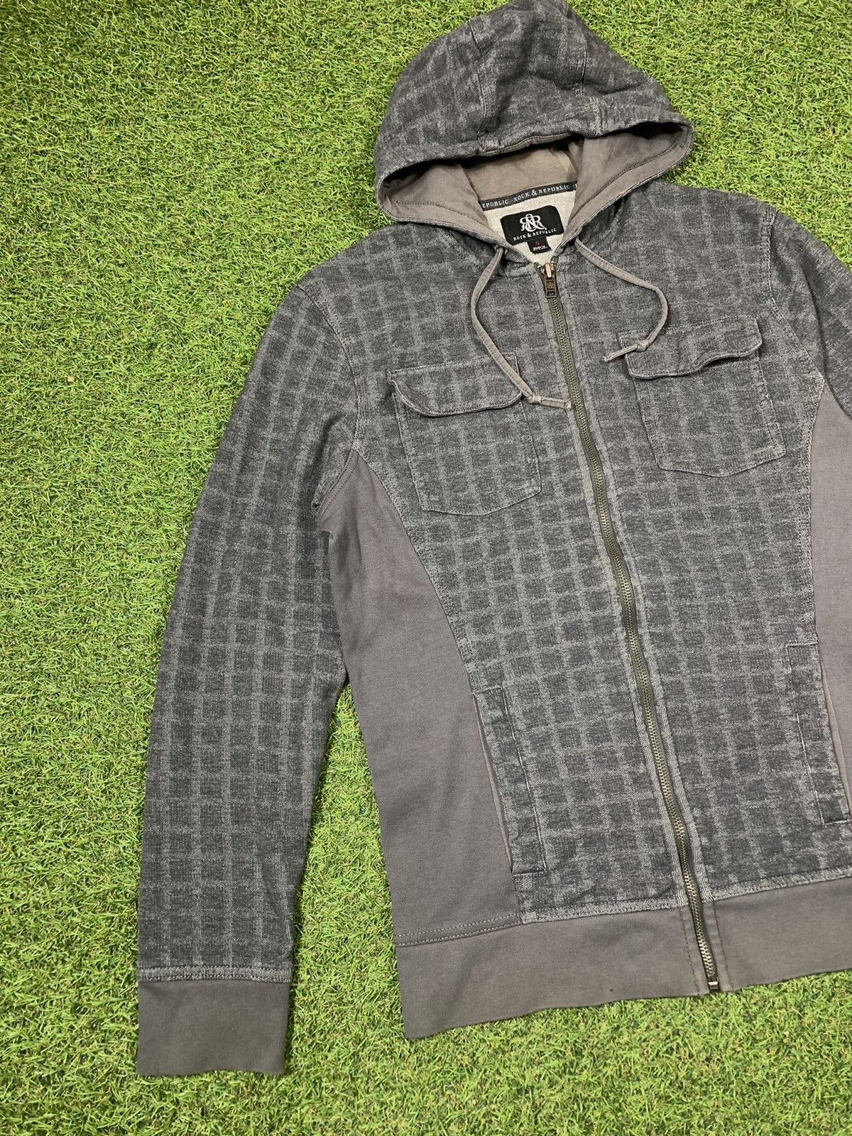 Rock & Republic Vintage Rock Republic zip up hoodie streetwear size S Size US S / EU 44-46 / 1 - 2 Thumbnail