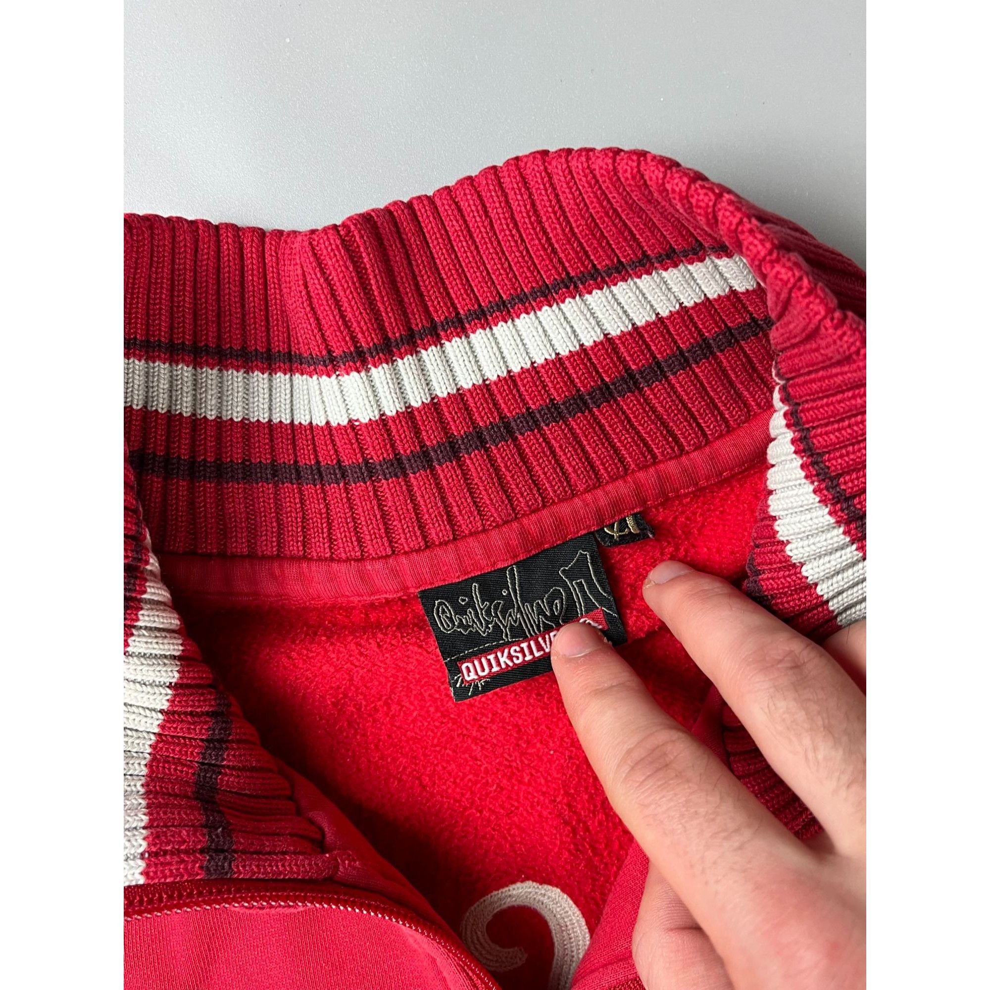 Quiksilver × Vintage Quiksilver Boys Red Lined Zip-Up Jacket Size US M / EU 48-50 / 2 - 4 Thumbnail