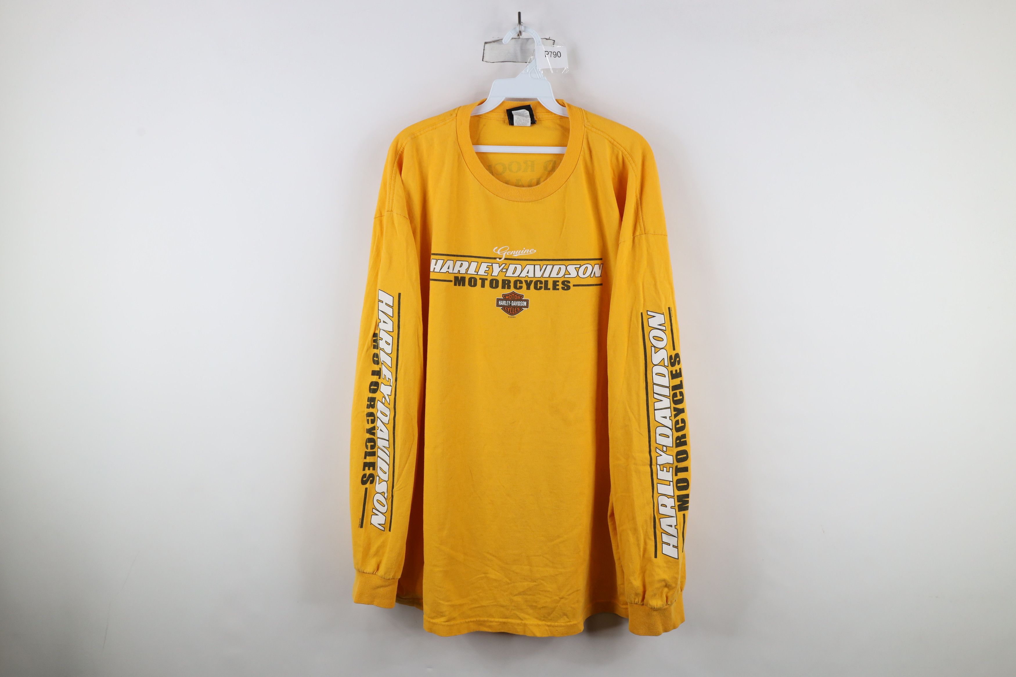 Harley Davidson × Vintage Vintage Y2K Harley Davidson Spell Out Long Sleeve T-Shirt Size US XXL / EU 58 / 5 - 1 Thumbnail