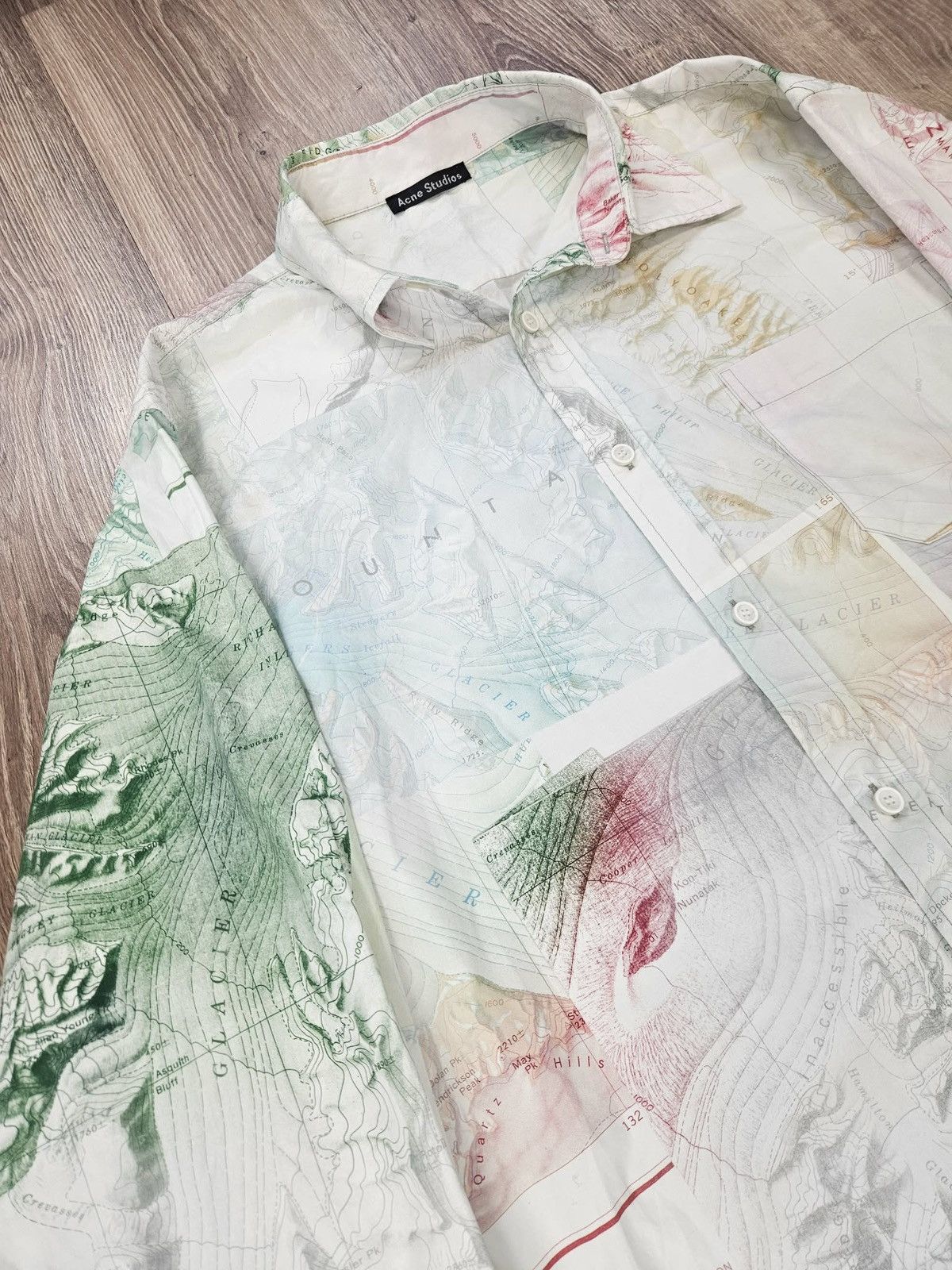 Acne Studios ACNE STUDIOS MAP DRESS SHIRT LONG SLEEVE Size US S / EU 44-46 / 1 - 2 Thumbnail