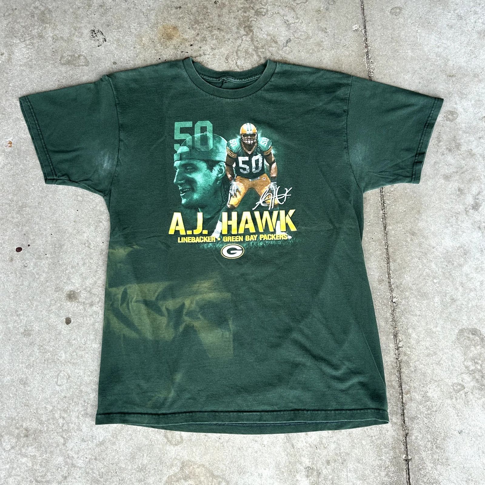 Vintage Y2K AJ Hawk T-Shirt Stained Size US L / EU 52-54 / 3 - 1 Thumbnail
