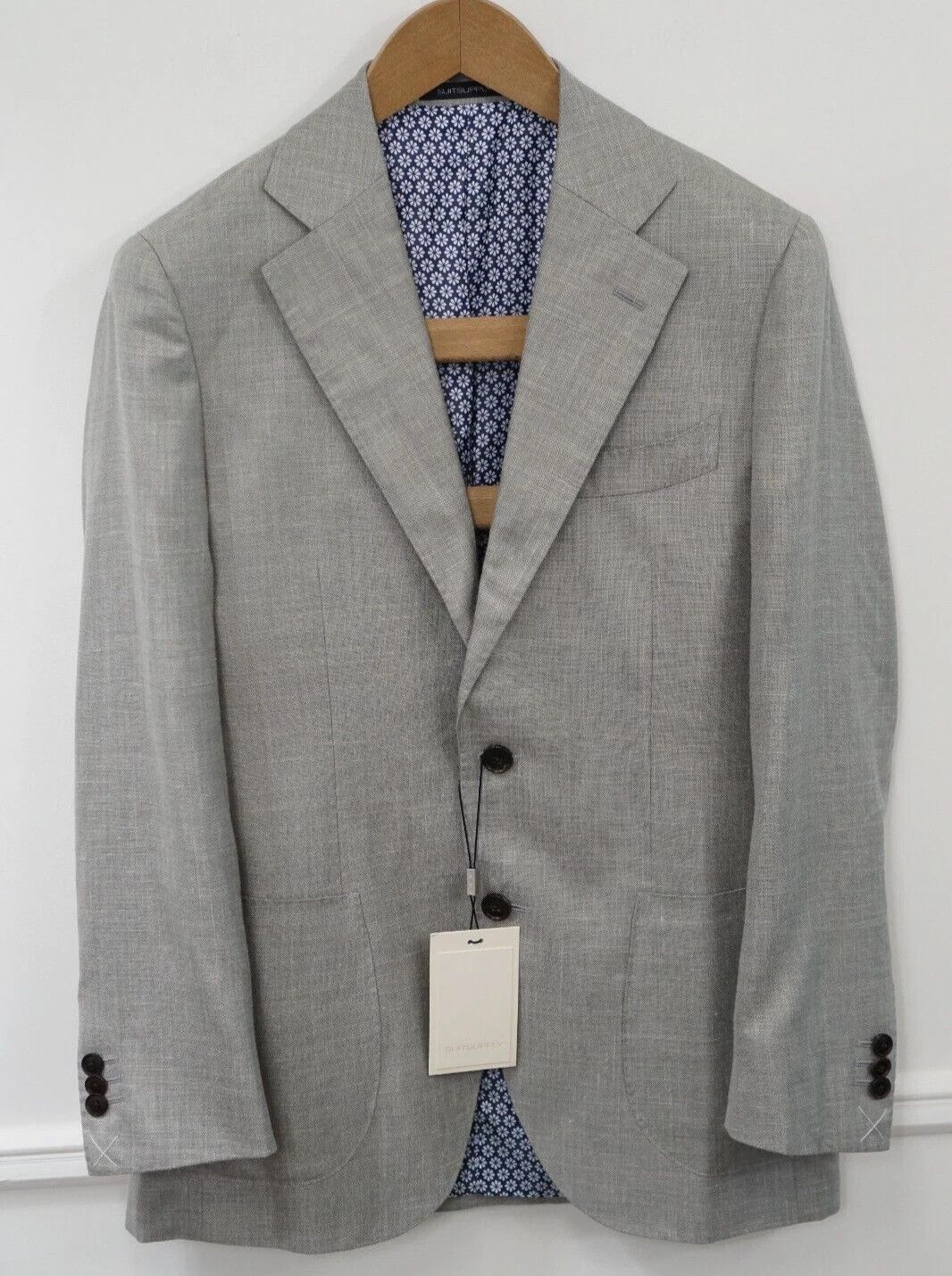Suitsupply Men Suitsupply Blazer La Spalla Wool Linen Ceccioppoli US34 Size 34R - 1 Thumbnail