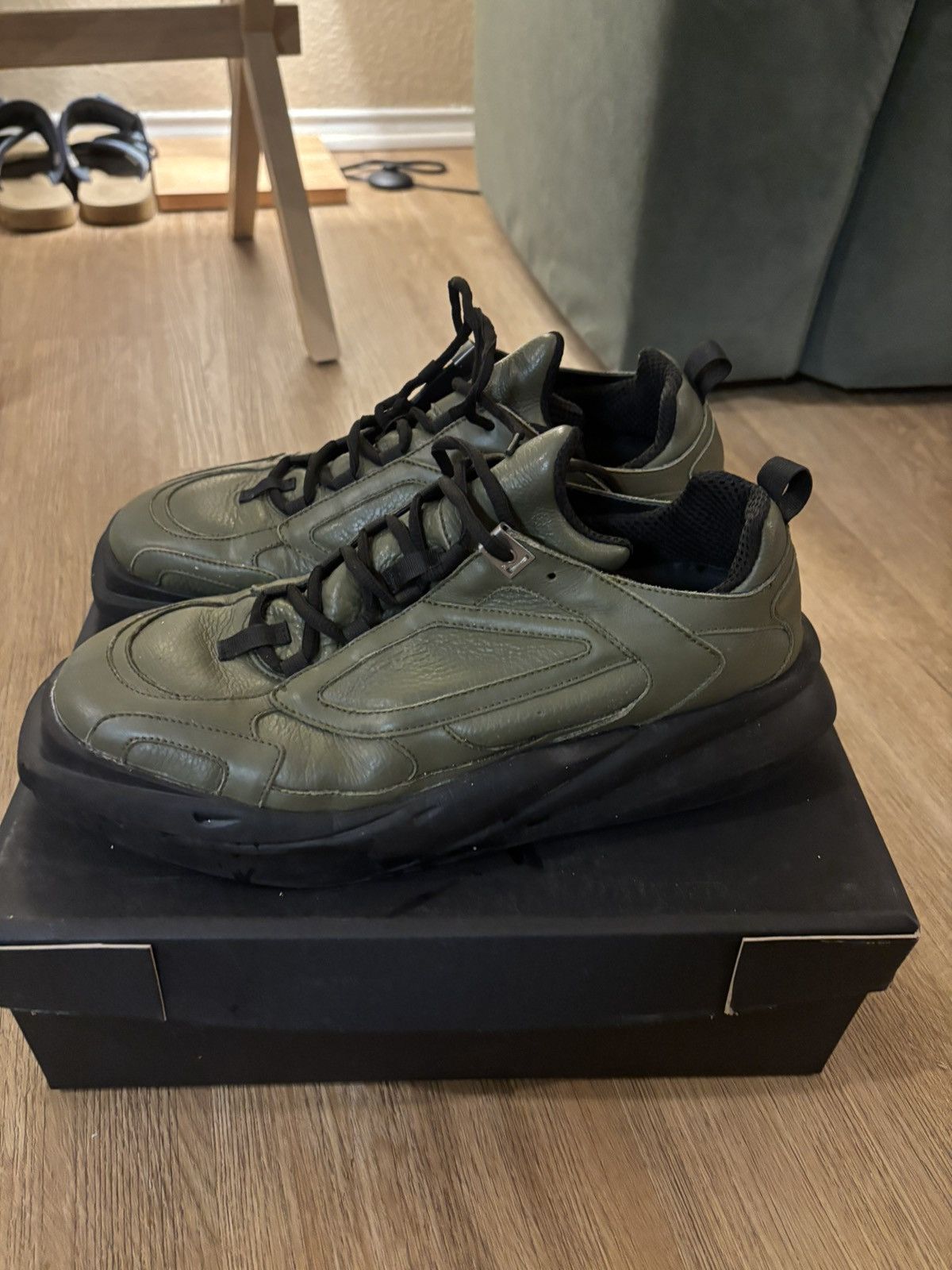 Alyx 1017 ALYX 9SM SSENSE Exclusive Khaki Mono Hiking Sneakers Size US 11 / EU 44 - 4 Thumbnail