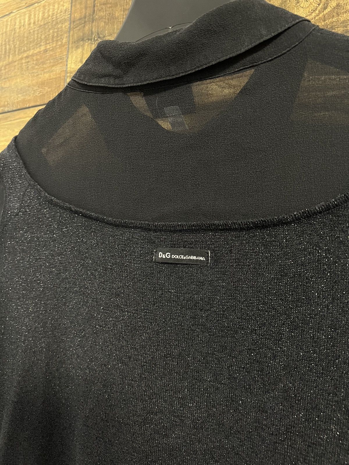 Dolce & Gabbana DOLCE & GABBANA LACE Glitter T-shirt Blouses Polo Shirt Size M / US 6-8 / IT 42-44 - 12 Thumbnail
