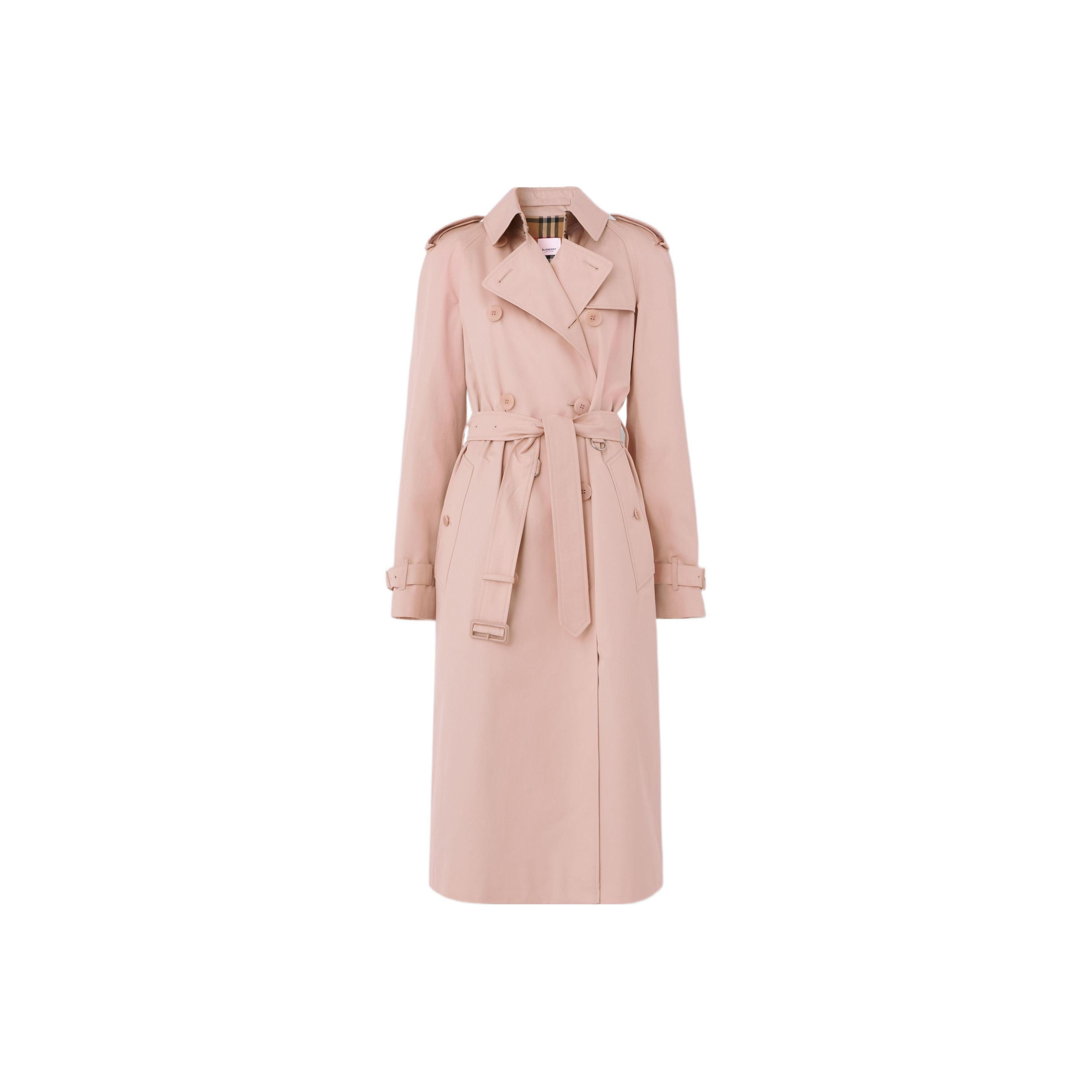 Burberry Burberry Blush Cotton Trench Coat UK 4 Size XS / US 0-2 / IT 36-38 - 1 Thumbnail