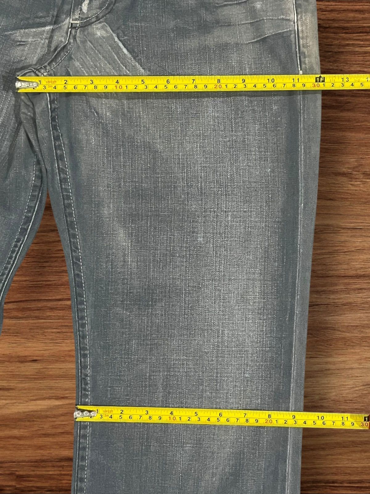 Armani Exchange Armani Exchange Powell Indigo Button Fly Loose Fit Jeans Size US 31 - 20 Thumbnail