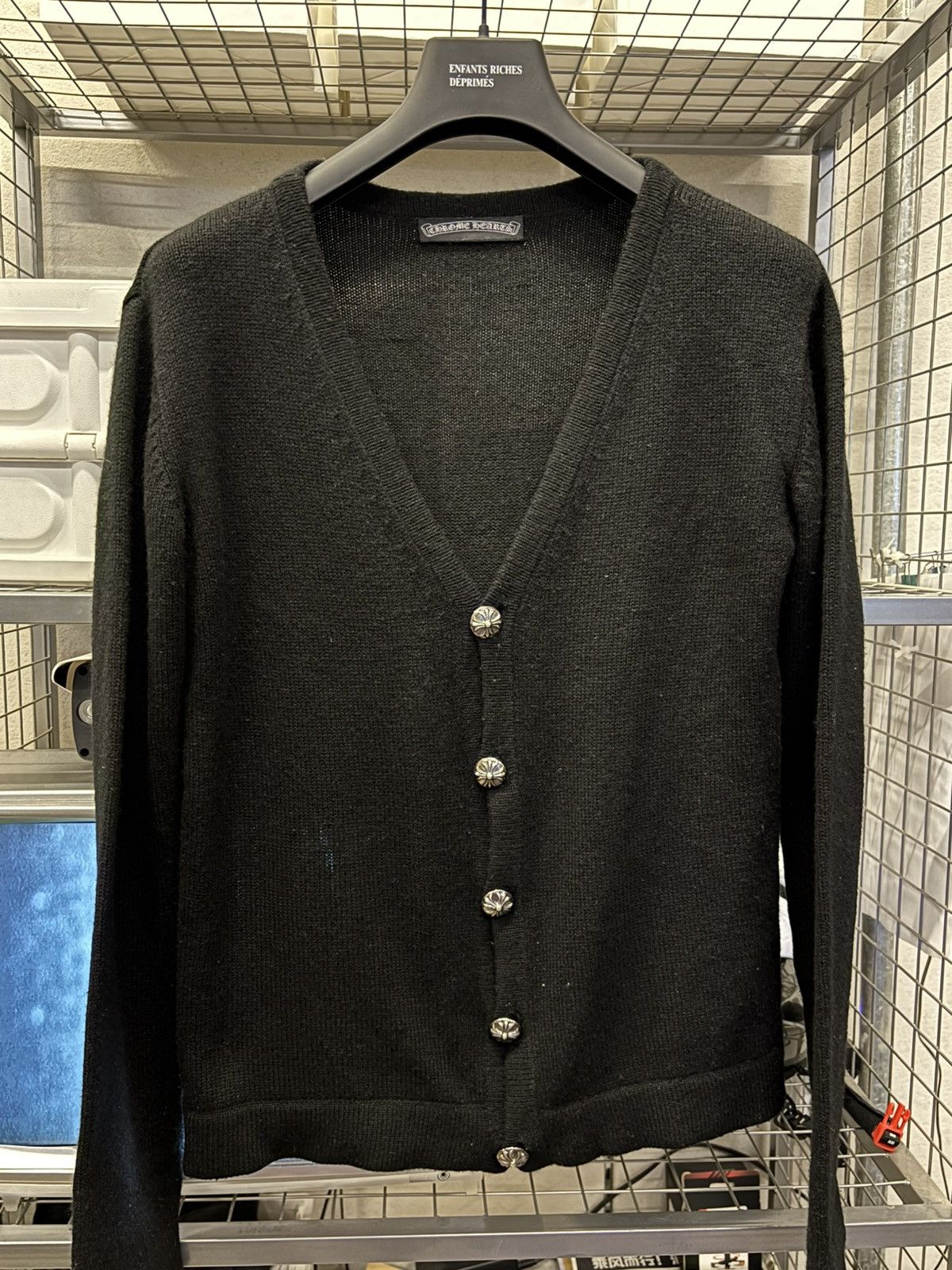 Chrome Hearts Chrome hearts black cashmere cardigan Size US M / EU 48-50 / 2 - 1 Thumbnail