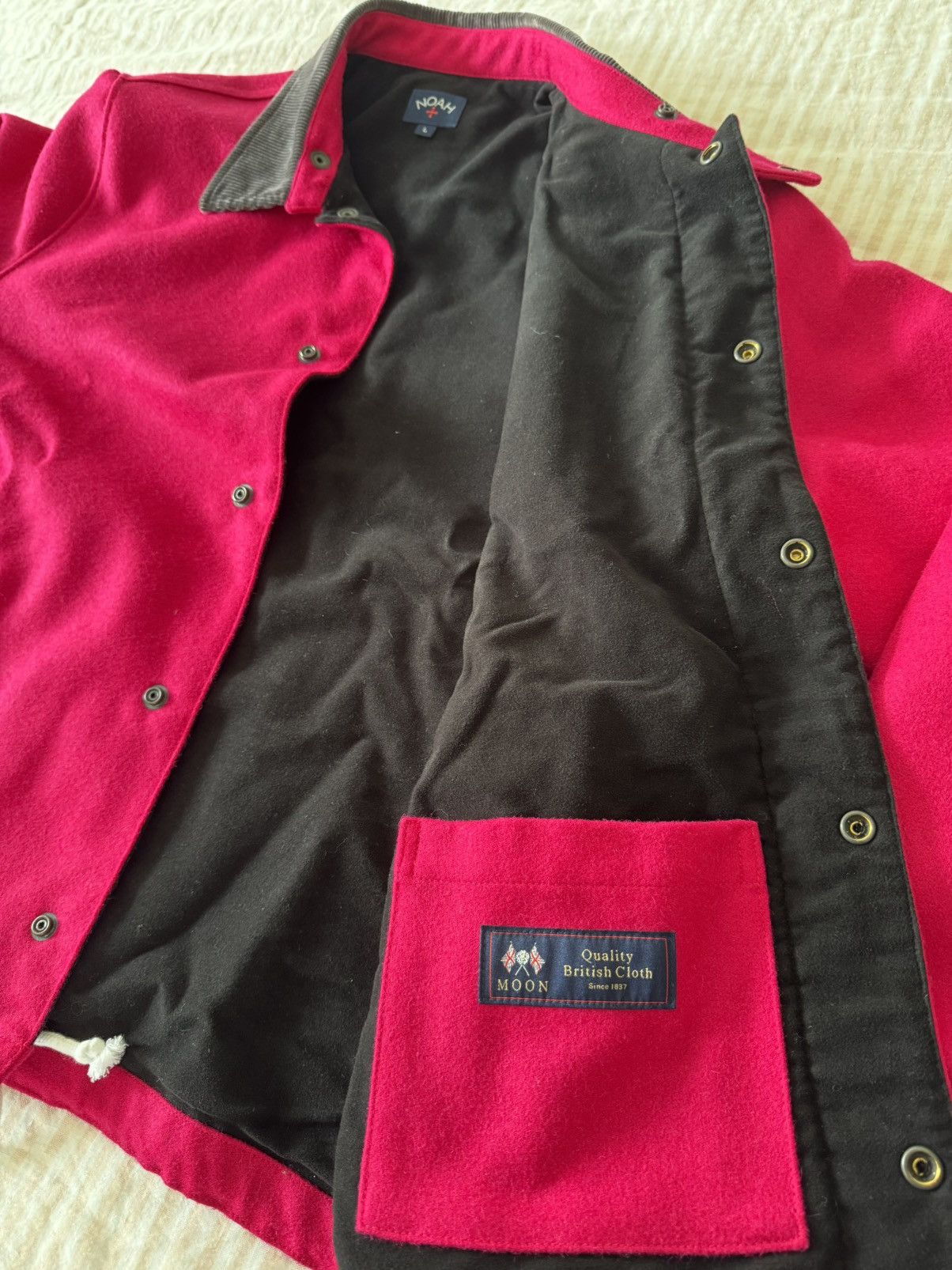 Noah Noah NYC Campus Wool Jacket Raspberry FW23 Size L Size US L / EU 52-54 / 3 - 8 Thumbnail