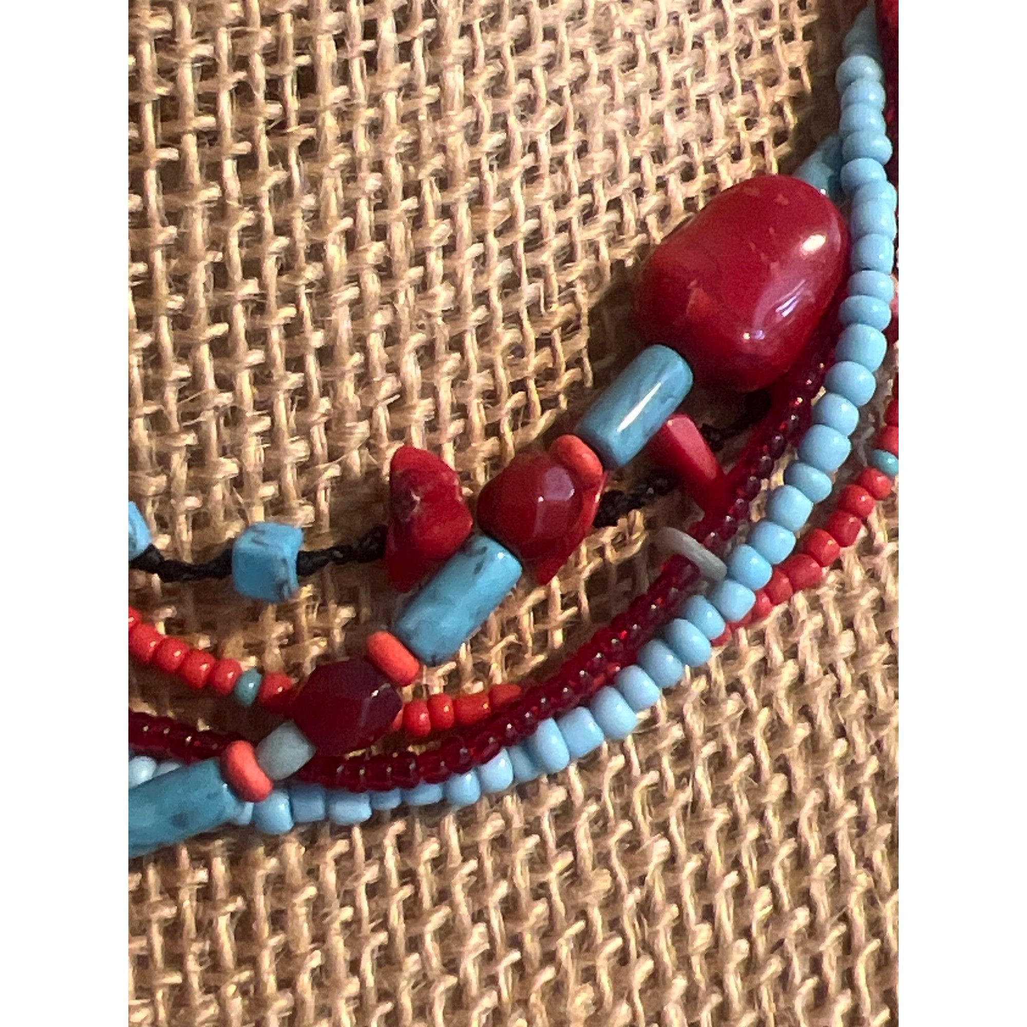 Other Southwestern Multi Strand Simulated Red Coral Howlite Neckla Size ONE SIZE - 2 Thumbnail