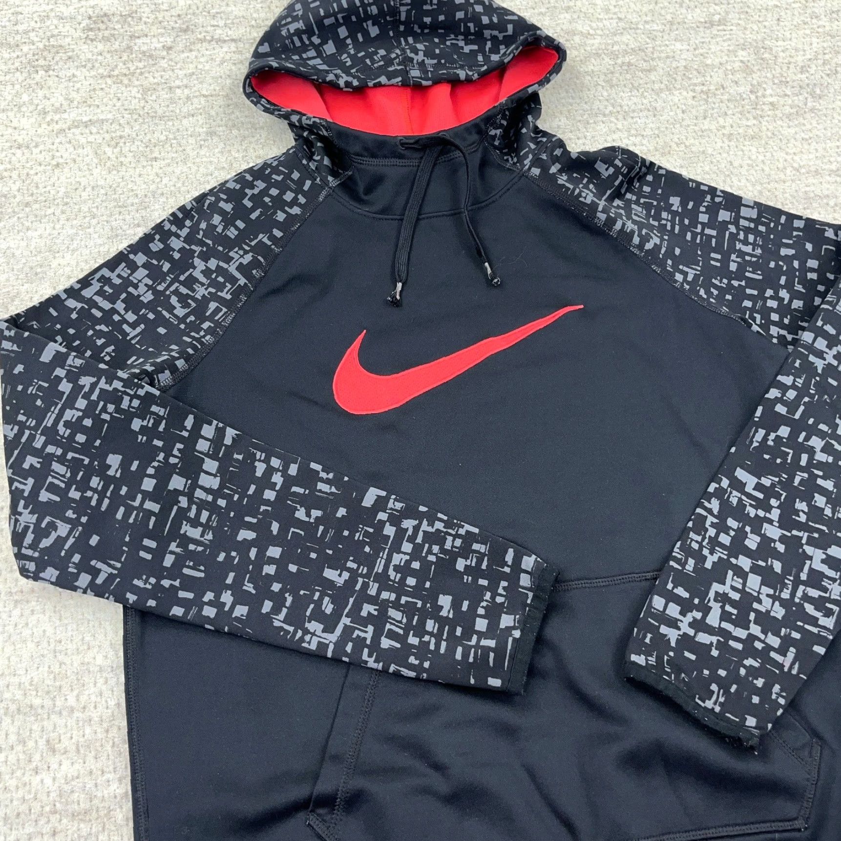 Nike Nike Dri-Fit Hoodie Women Medium Black Pink Sweatshirt Pullover Activewear Size M / US 6-8 / IT 42-44 - 5 Thumbnail