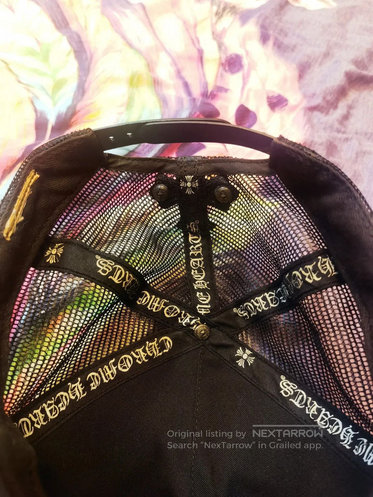 Chrome Hearts Chrome Hearts Patchwork Leather Trucker Hat. Size ONE SIZE - 7 Thumbnail