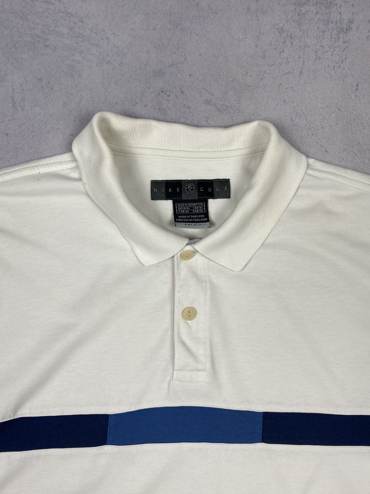 Nike Vintage 00s Nike Golf Swoosh Drill Y2K Polo Shirt Tee Size US M / EU 48-50 / 2 - 6 Thumbnail