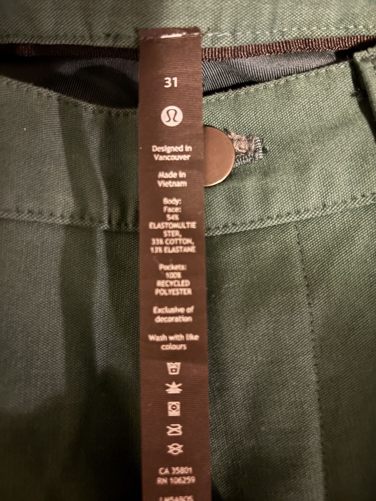 Lululemon Lululemon Straight Green Pants Size 31 Size US 31 - 3 Thumbnail