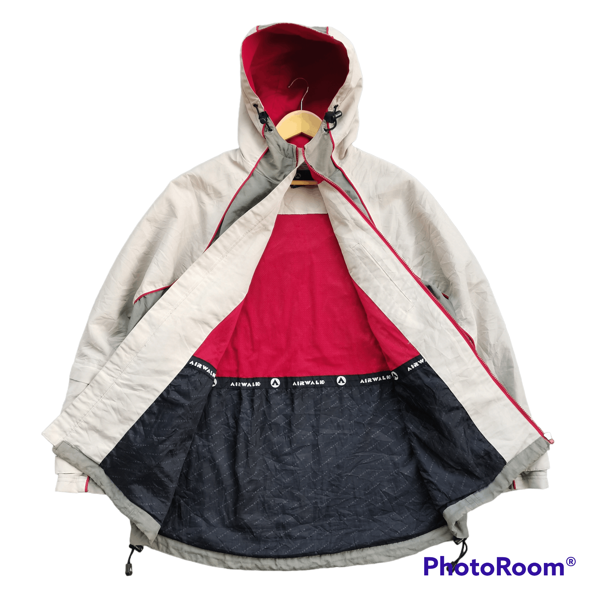 Airwalk × Japanese Brand × Vintage Vintage AIR WALK Hoodie Light Jacket Size US L / EU 52-54 / 3 - 2 Thumbnail
