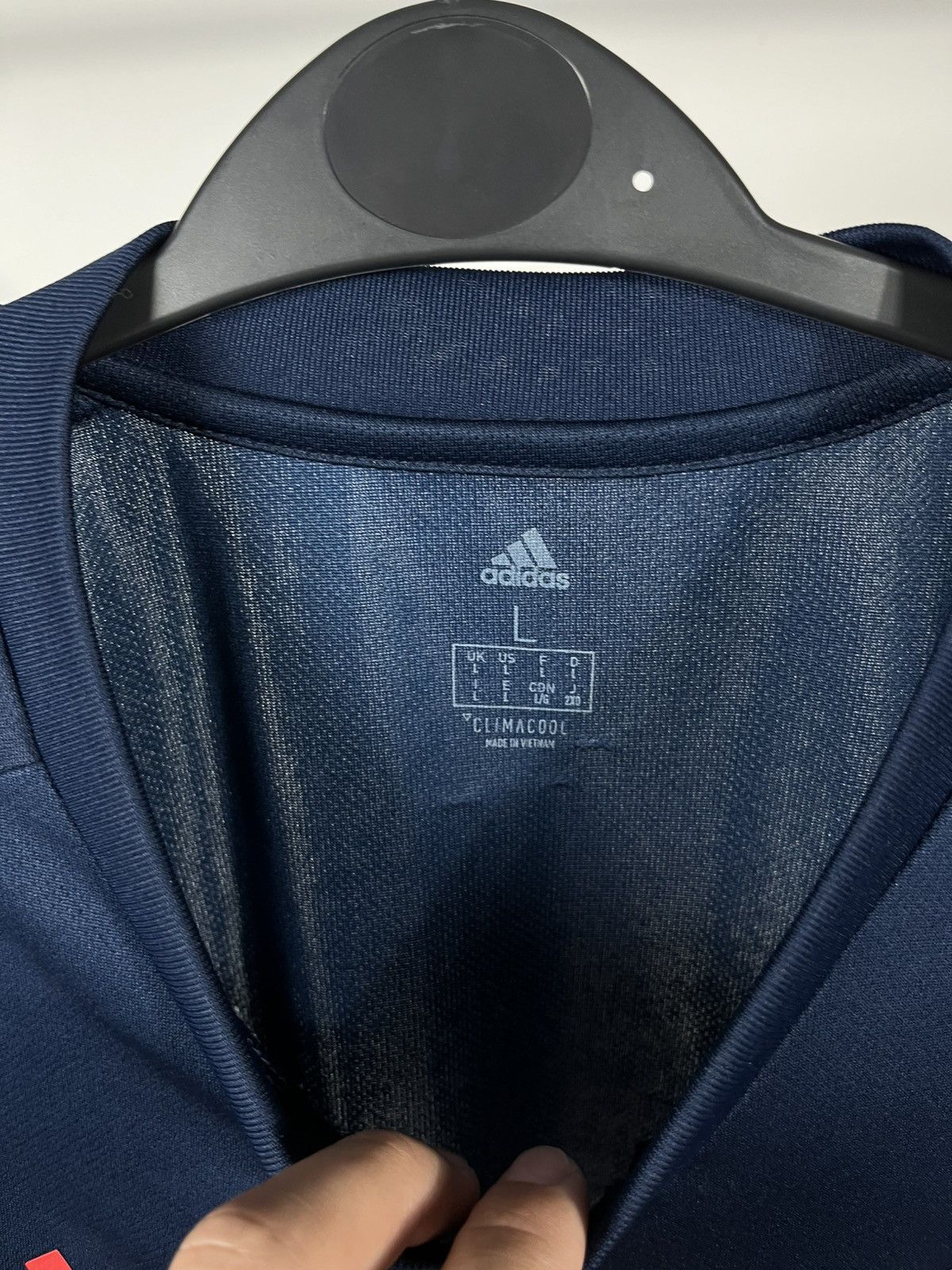 Adidas Adidas Arsenal Fly Emirates ClimaCool Jersey Navy Red L 2019 Size US L / EU 52-54 / 3 - 4 Thumbnail