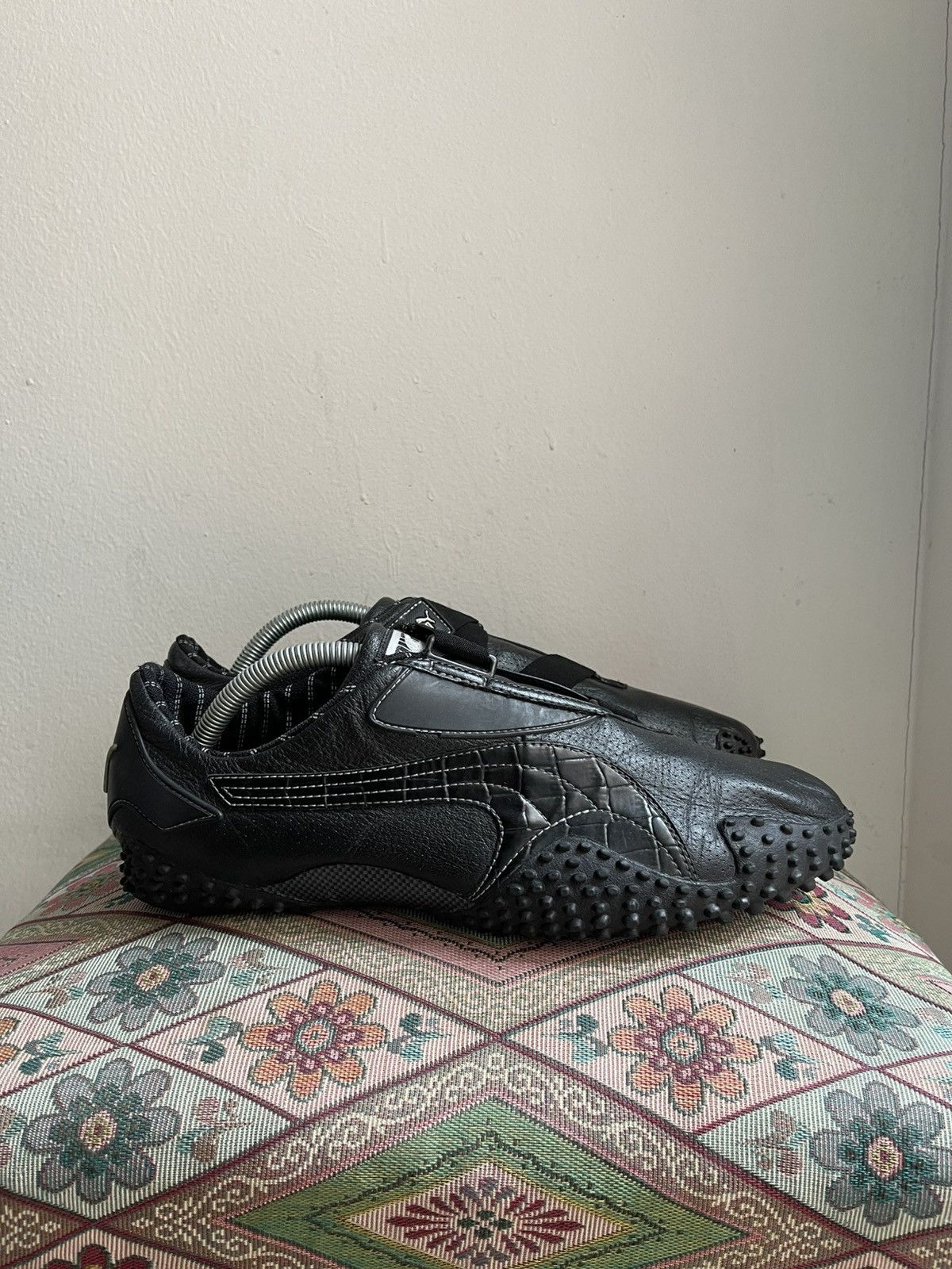 Puma Puma Mostro Shoes Black Leather White Thread Size US 10 / EU 43 - 1 Thumbnail