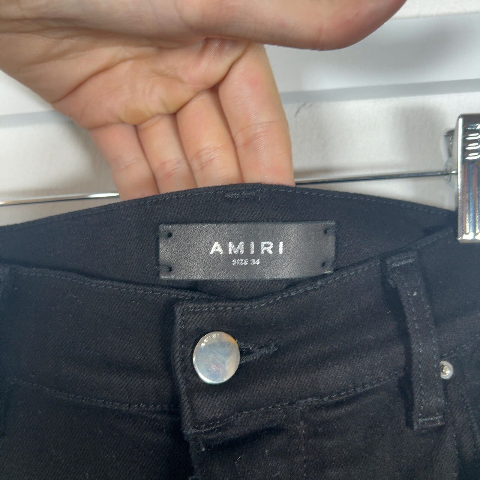 Amiri Amiri MX1 White/Black Bandana Jeans Size US 34 / EU 50 - 11 Thumbnail