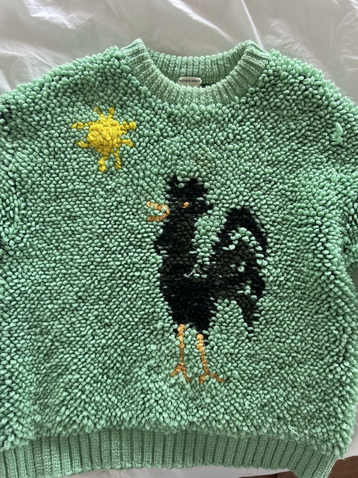 Bottega Veneta Bottega Veneta Il Galletto Rooster Wool Sweater Green Size M Size US M / EU 48-50 / 2 - 5 Thumbnail