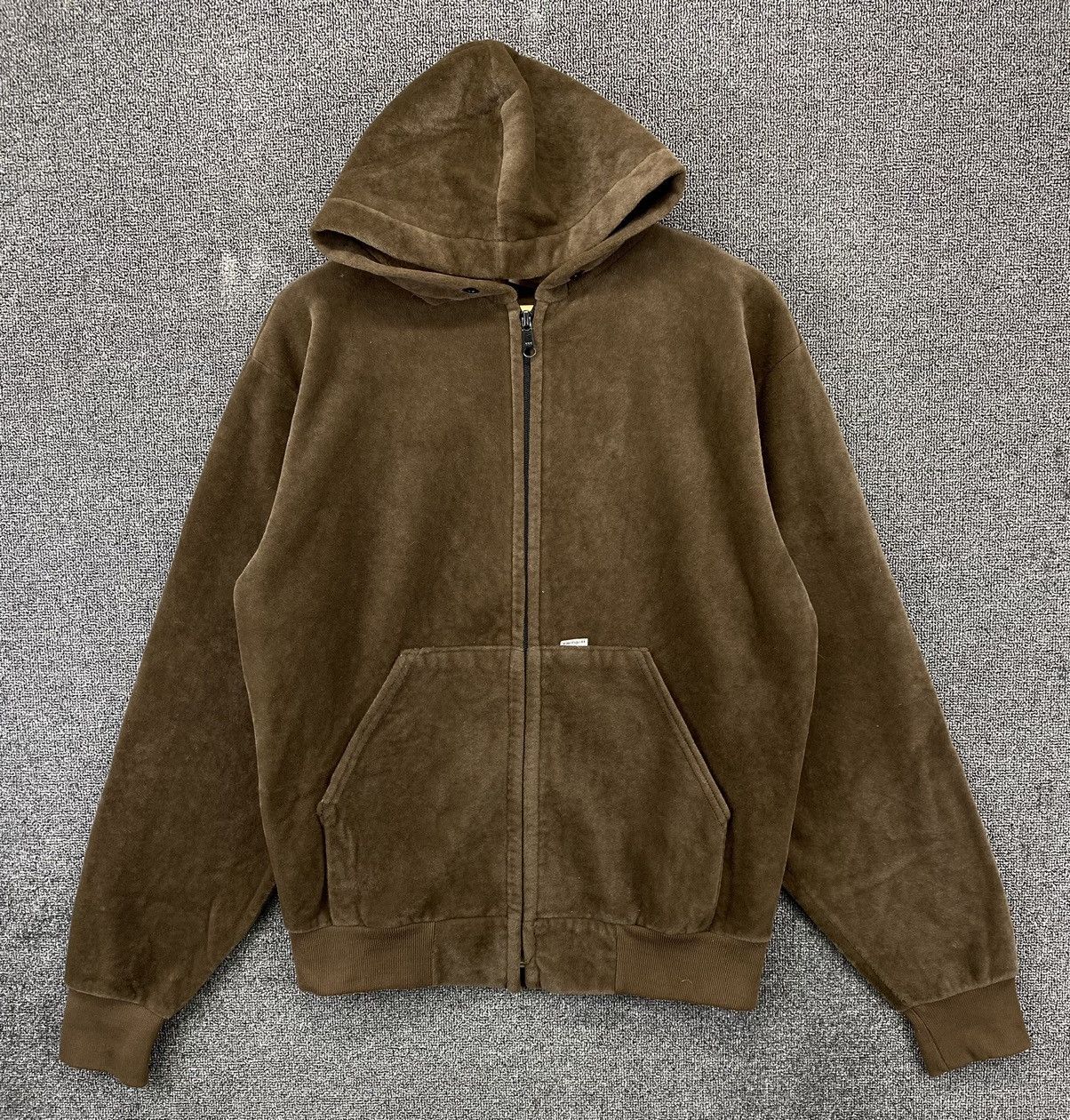 Carhartt Vintage 1990s Carhartt Fleece Faux Fur Zip Up Hoodie Jacket Size US M / EU 48-50 / 2 - 1 Thumbnail