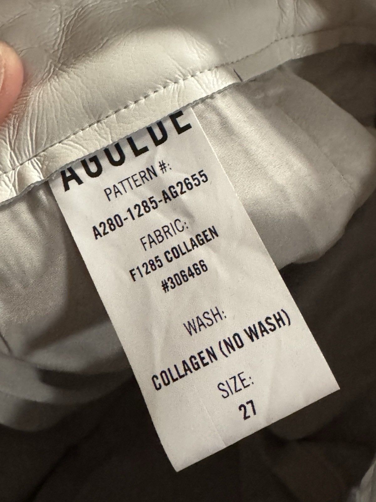 Agolde NWT Women’s AGOLDE Kick Boot Mid Rise Leather Jeans Size 27 Size 27" / US 4 / IT 40 - 4 Thumbnail