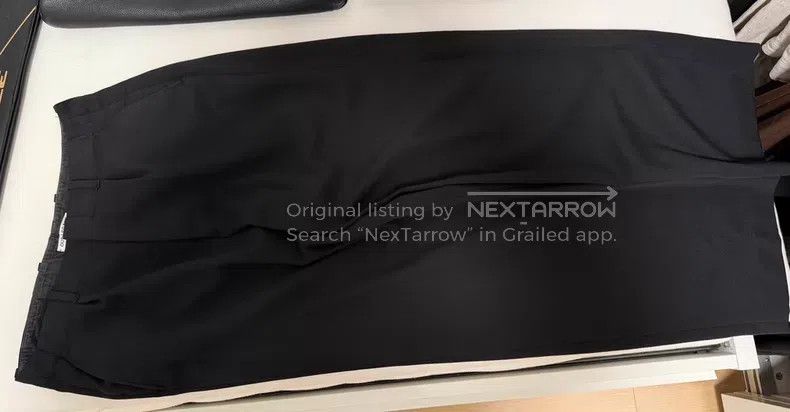 Our Legacy Our Legacy Black Wool Twill Trousers Size US 30 / EU 46 - 2 Thumbnail